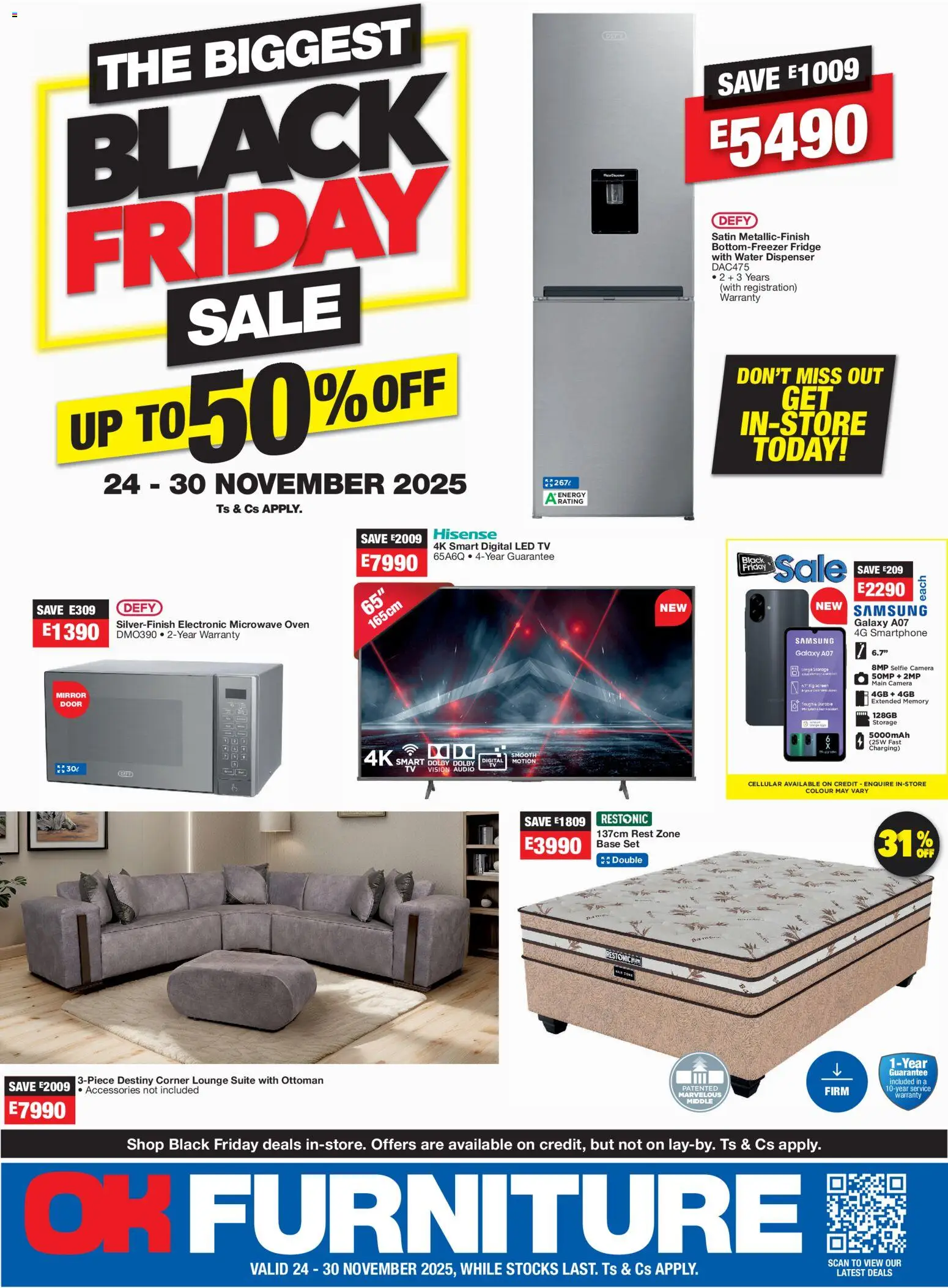 OK Furniture - Eswatini Black Friday - page 1- valid from 24/11/2025