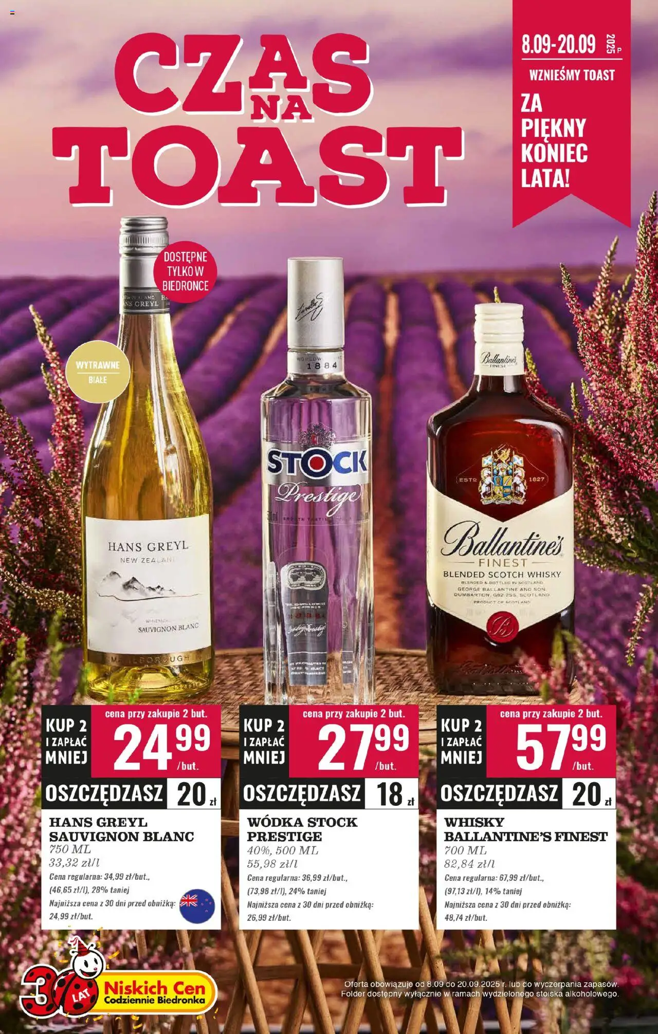 Biedronka gazetka - Czas na toast - strona 1- ważny od 08.09.2025