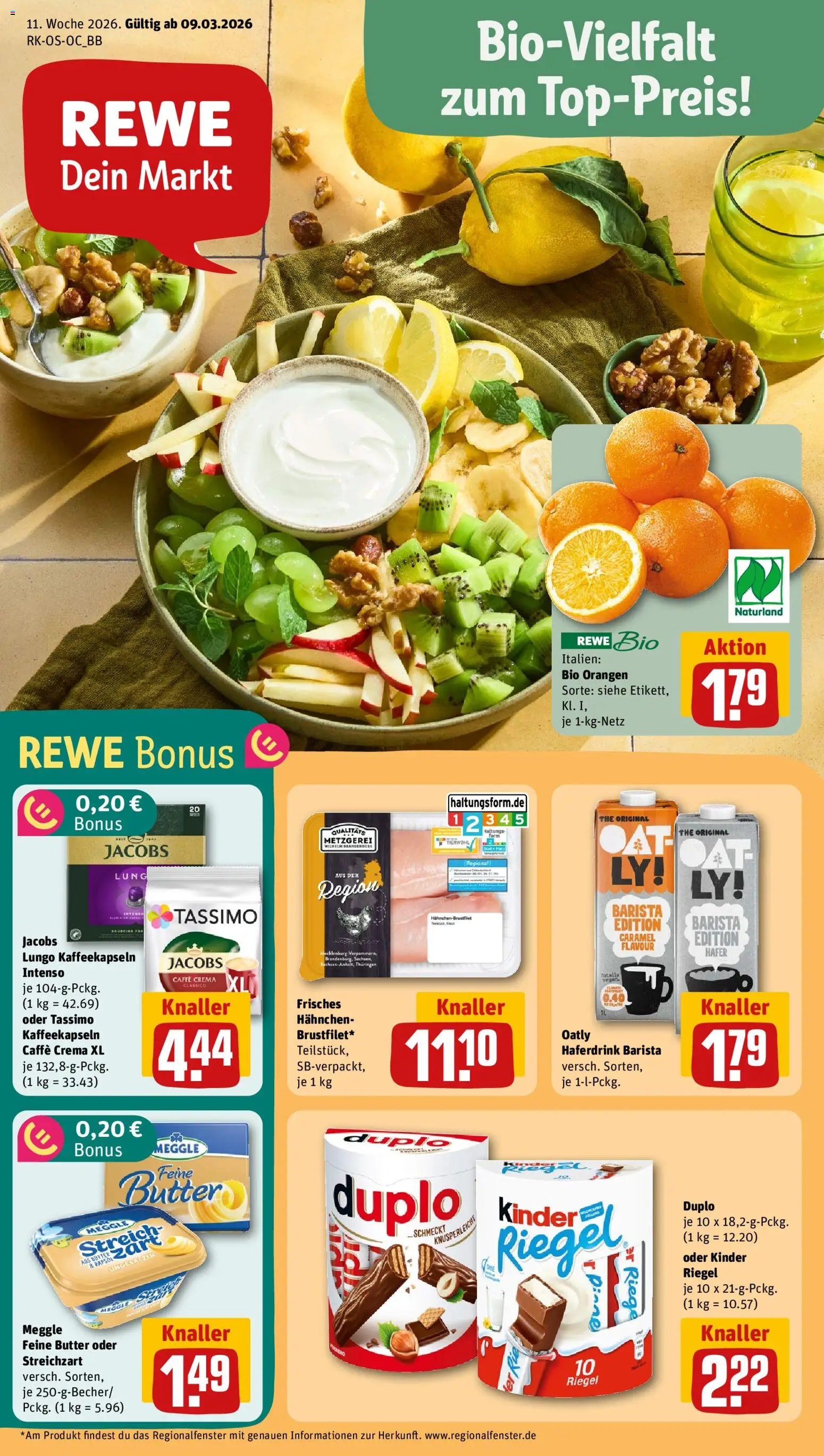 Rewe Prospekt 	 - Seite 1 - gültig ab 09.03.2026
