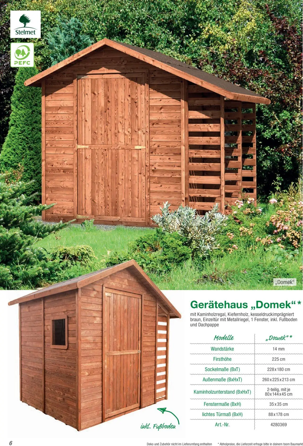 Toom Baumarkt Gartenhäuser & Carports  - Seite 6 - gültig ab 01.01.2025