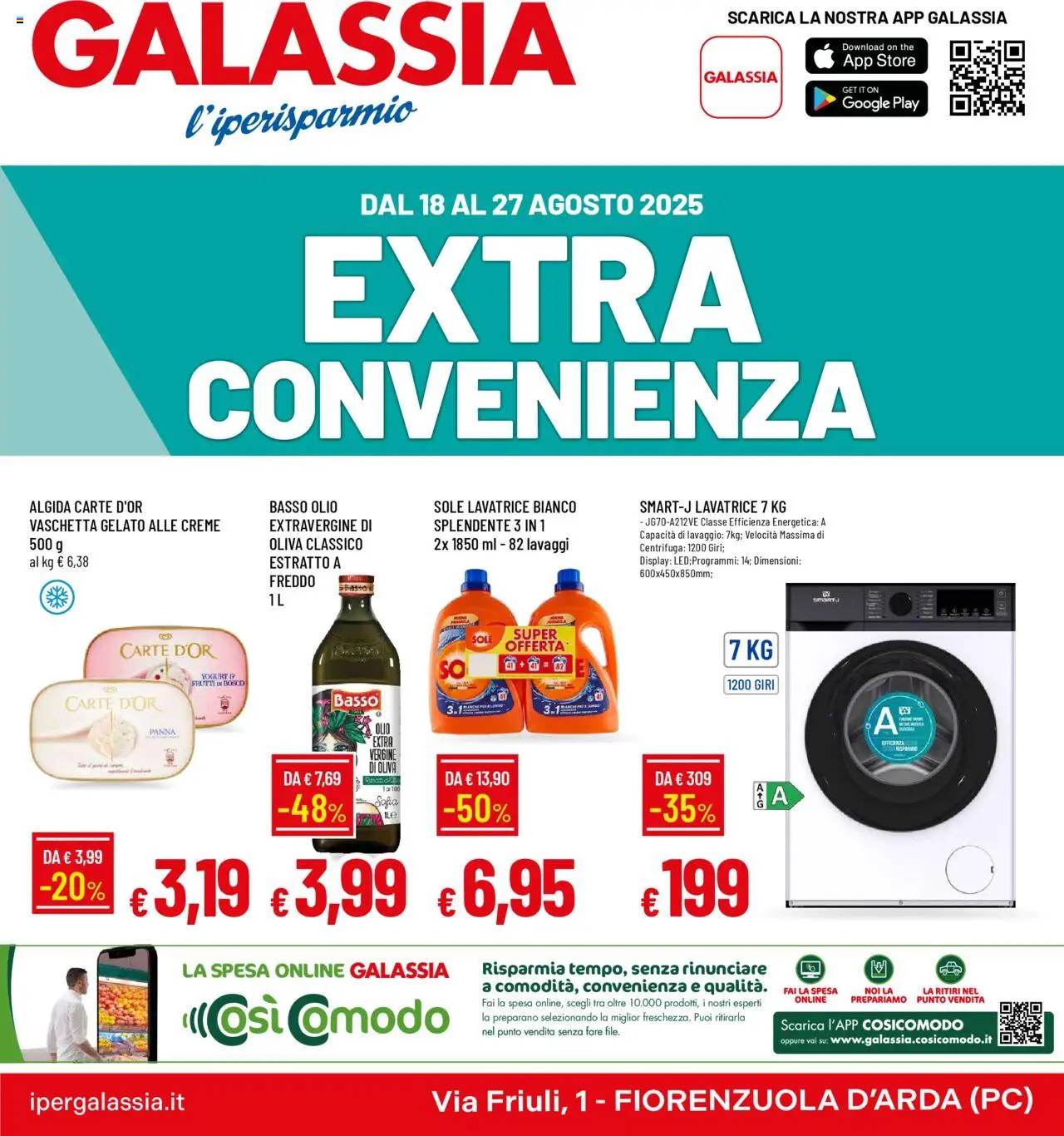 Volantino Galassia	 - pagina 1 - valido dal 18/08/2025