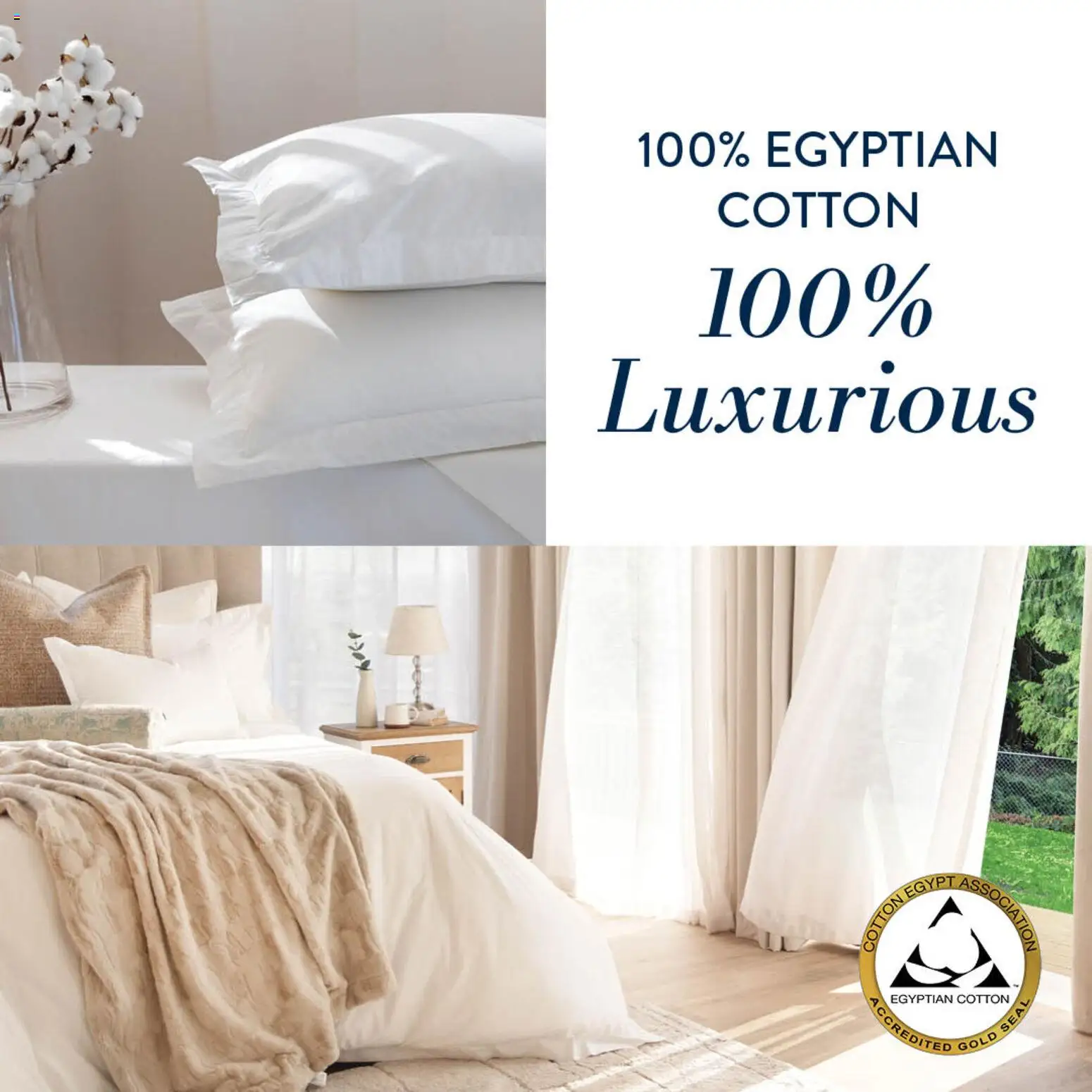 Volpes Egyptian Cotton range - page 1- valid from 10/11/2025