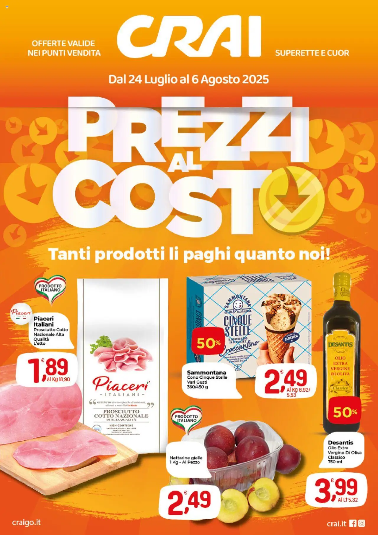 Volantino CRAI	 - pagina 1 - valido dal 24/07/2025