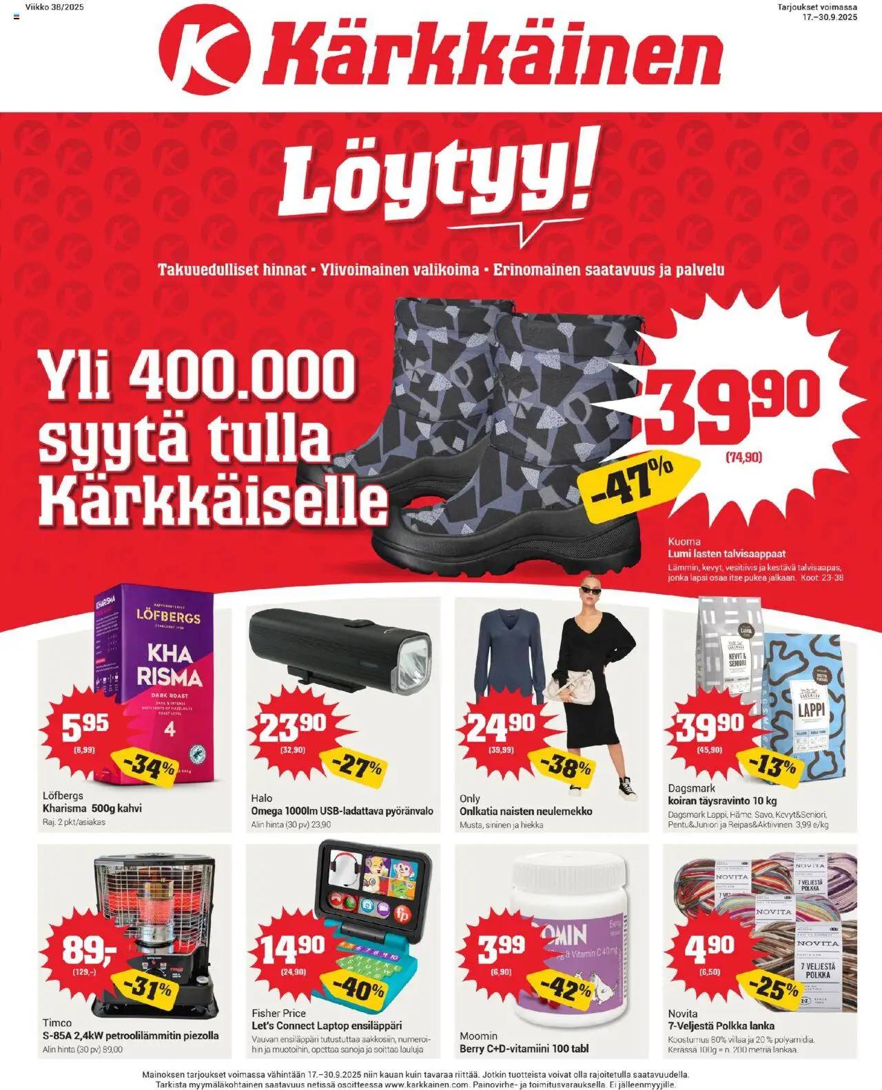 Kärkkäinen tarjoukset - sivu 1- voimassa alkaen 17/09/2025