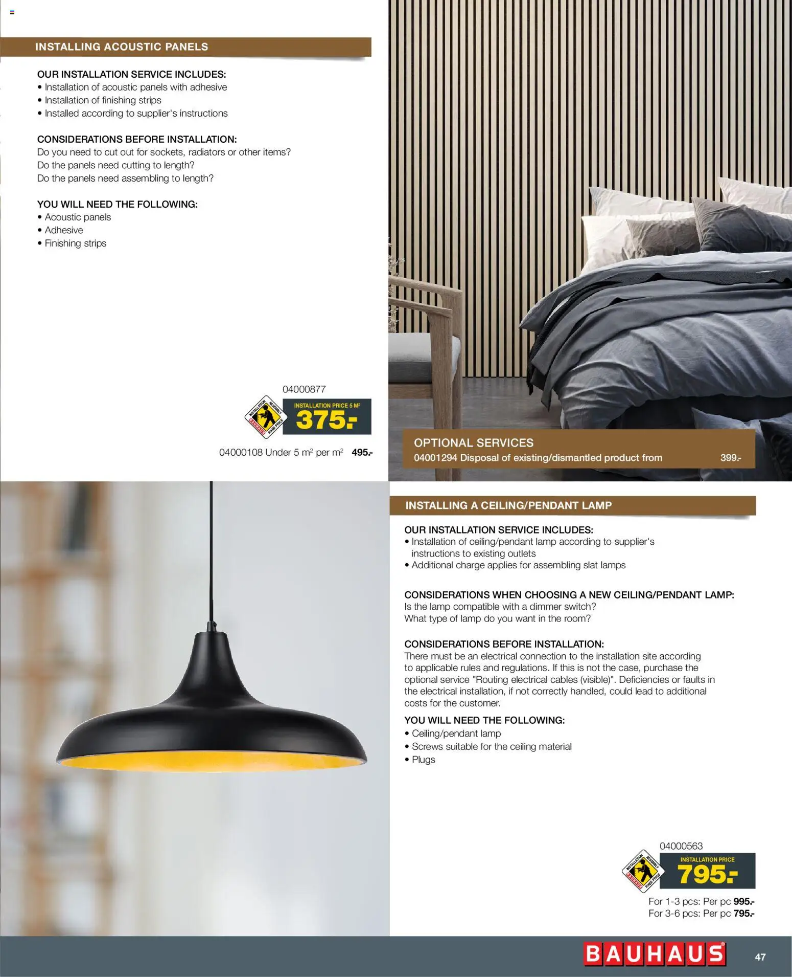 Bauhaus - Installation Service - ENGLISH - page 47- valid from 01/01/2026