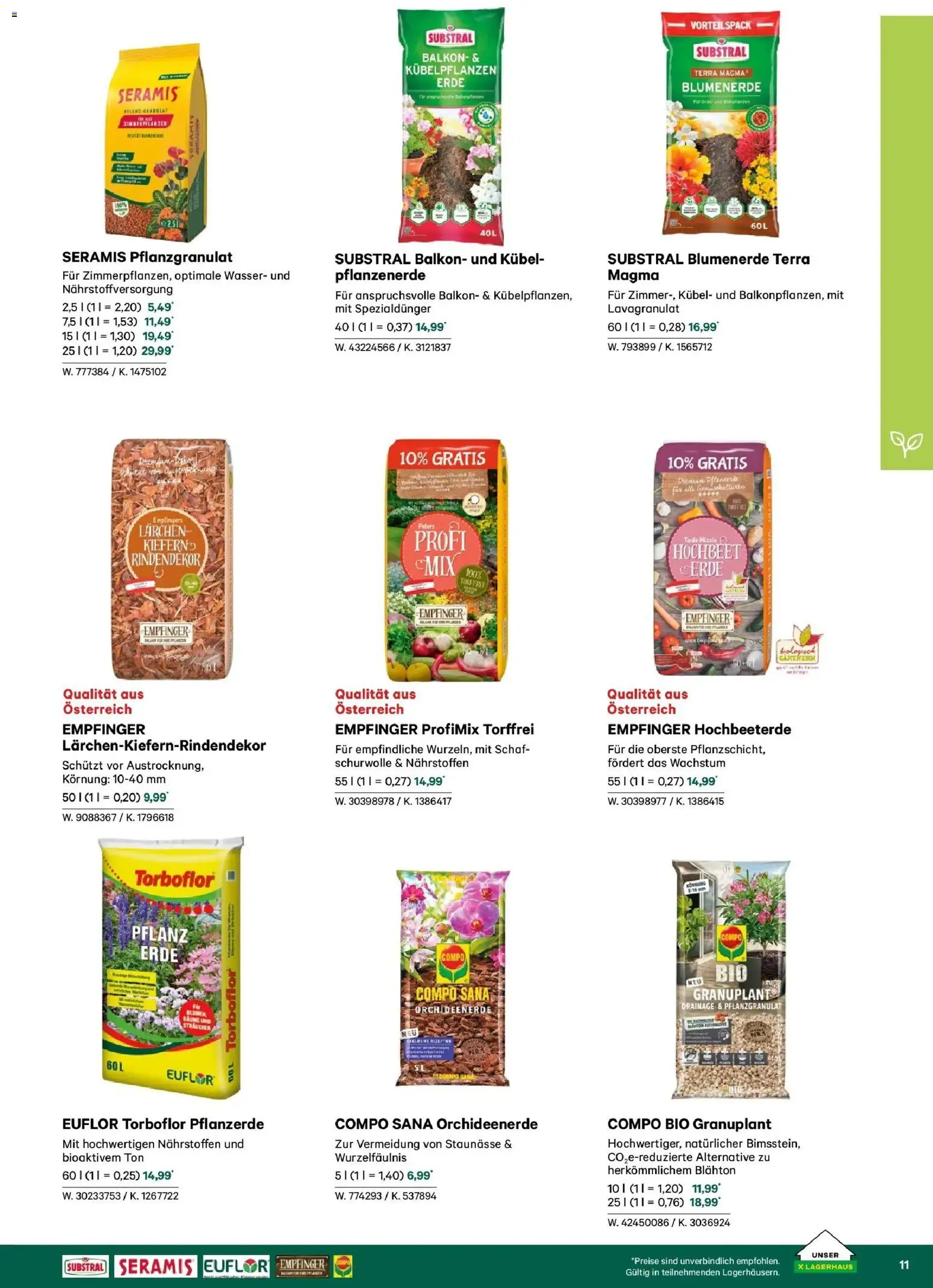 Lagerhaus Garten & Freizeit Katalog 2026 - Wien, Innsbruck - page 11- valid from 01.03.2026