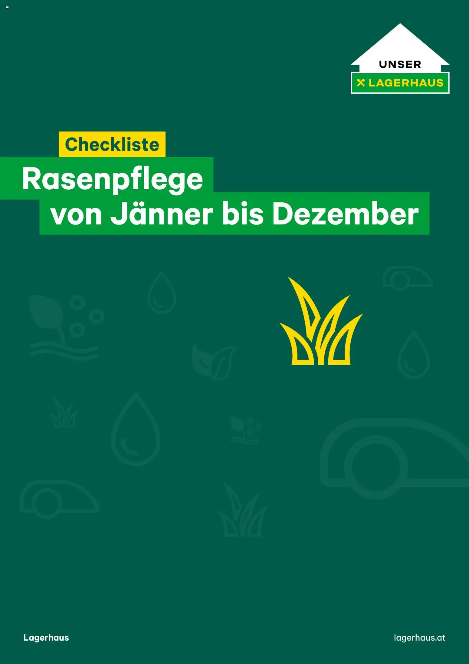 Lagerhaus  Checkliste Rasenpflege - Seite 1- gültig ab 01.01.2025