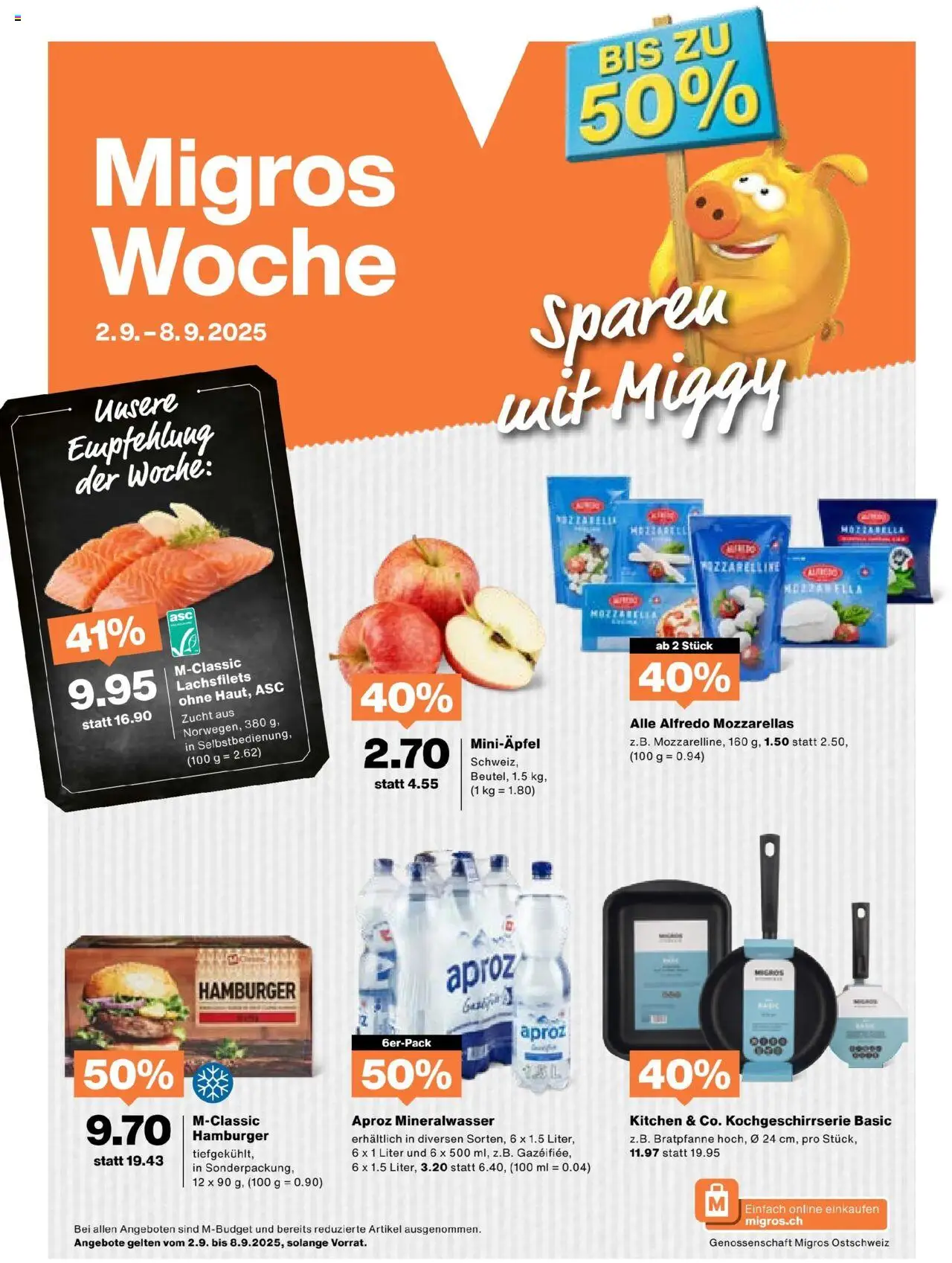 Migros Aktionen - Seite 1- gültig ab 02.09.2025