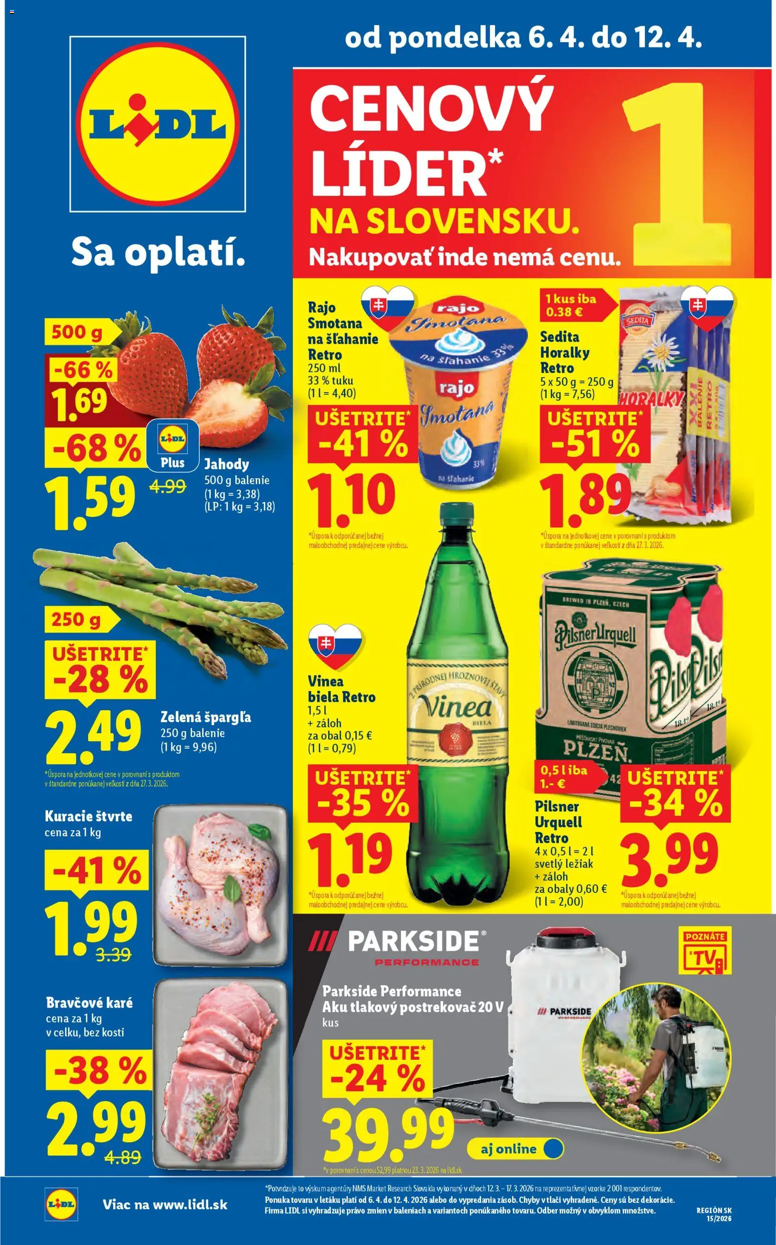Lidl leták - strana 1- platný od 06.04.2026