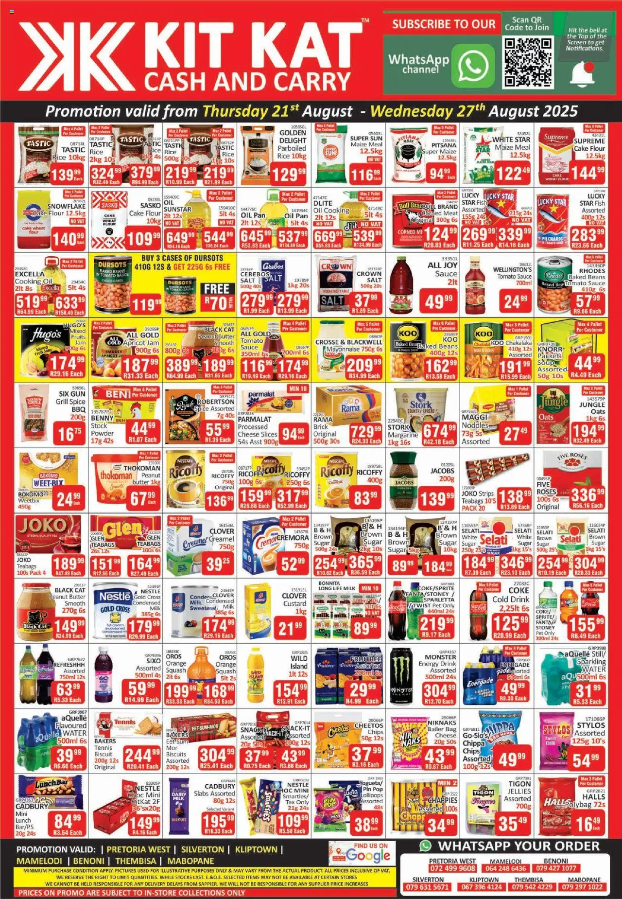 KIT KAT Cash & Carry Specials - page 1- valid from 21/08/2025