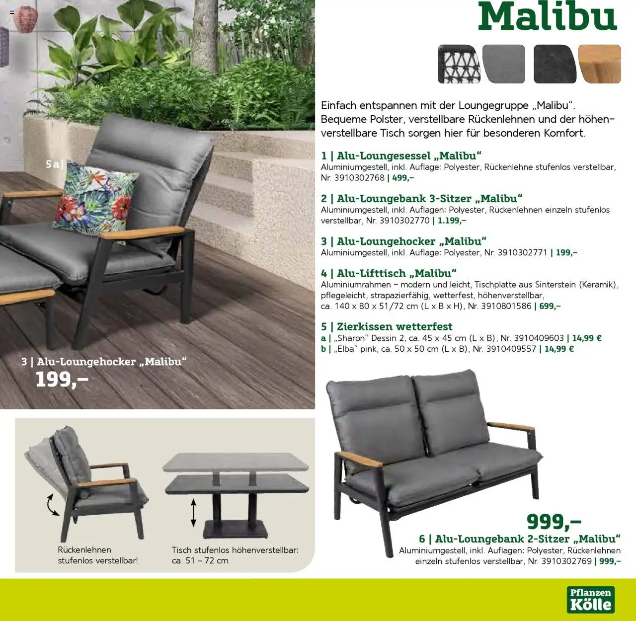Pflanzen-Kölle Gartenmöbel Katalog 2025 - Seite 9 - gültig ab 22.01.2025