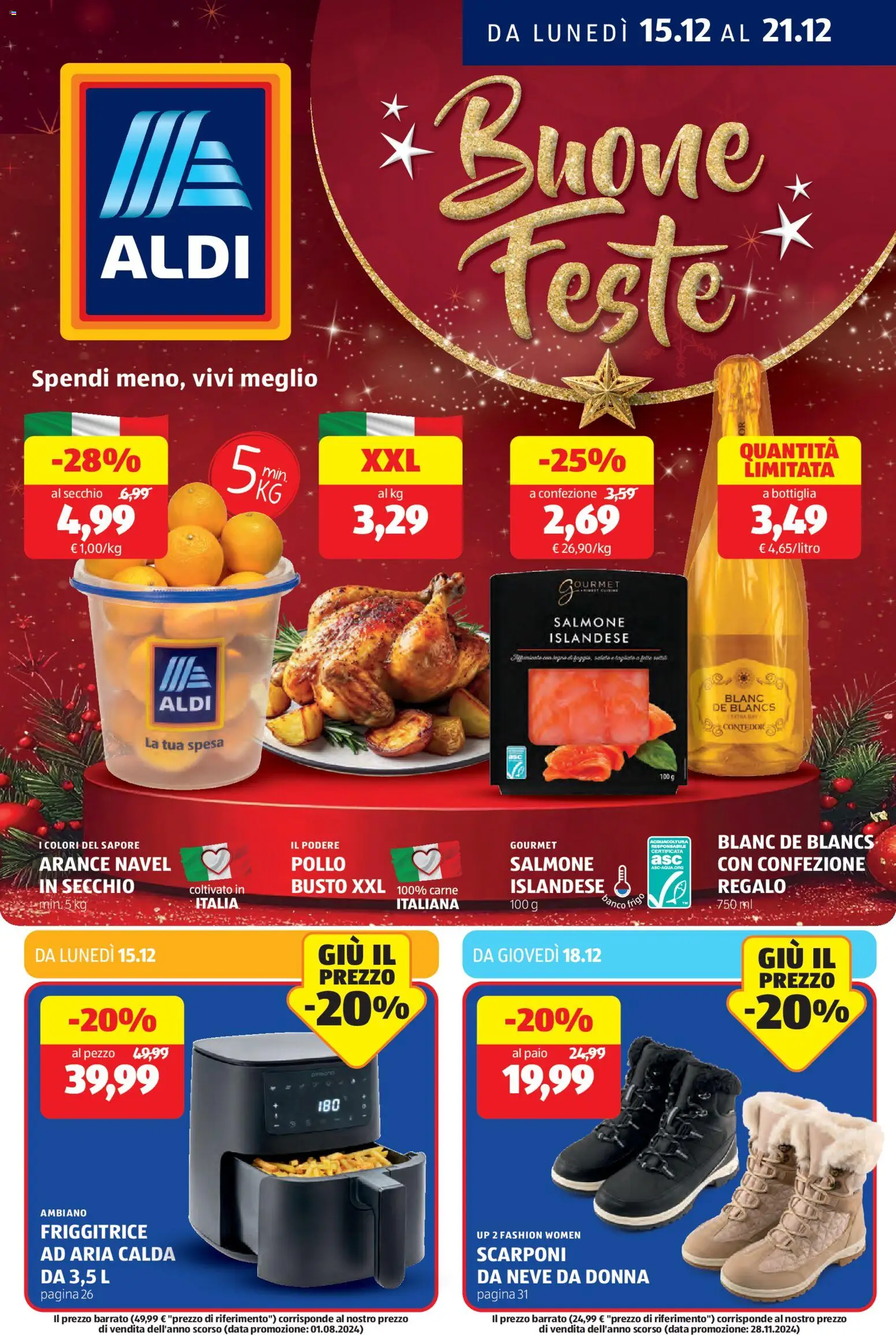 Volantino Aldi	 - pagina 1 - valido dal 15/12/2025