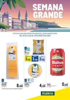 Vista previa del folleto Makro - Semana Grande Oviedo válido desde 22/07/2025