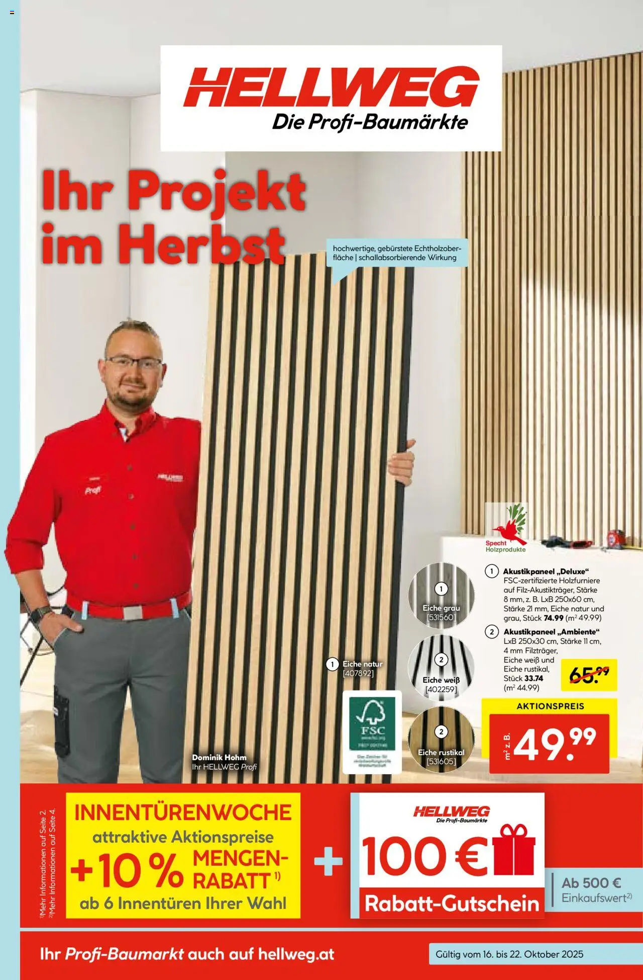 HELLWEG Flugblatt - Seite 1- gültig ab 16.10.2025