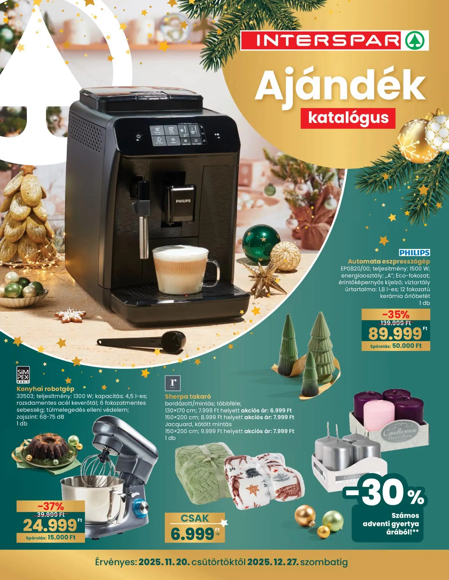 Interspar Ajándék katalógus - 1oldal - érvényes 2025.12.20.-tól
