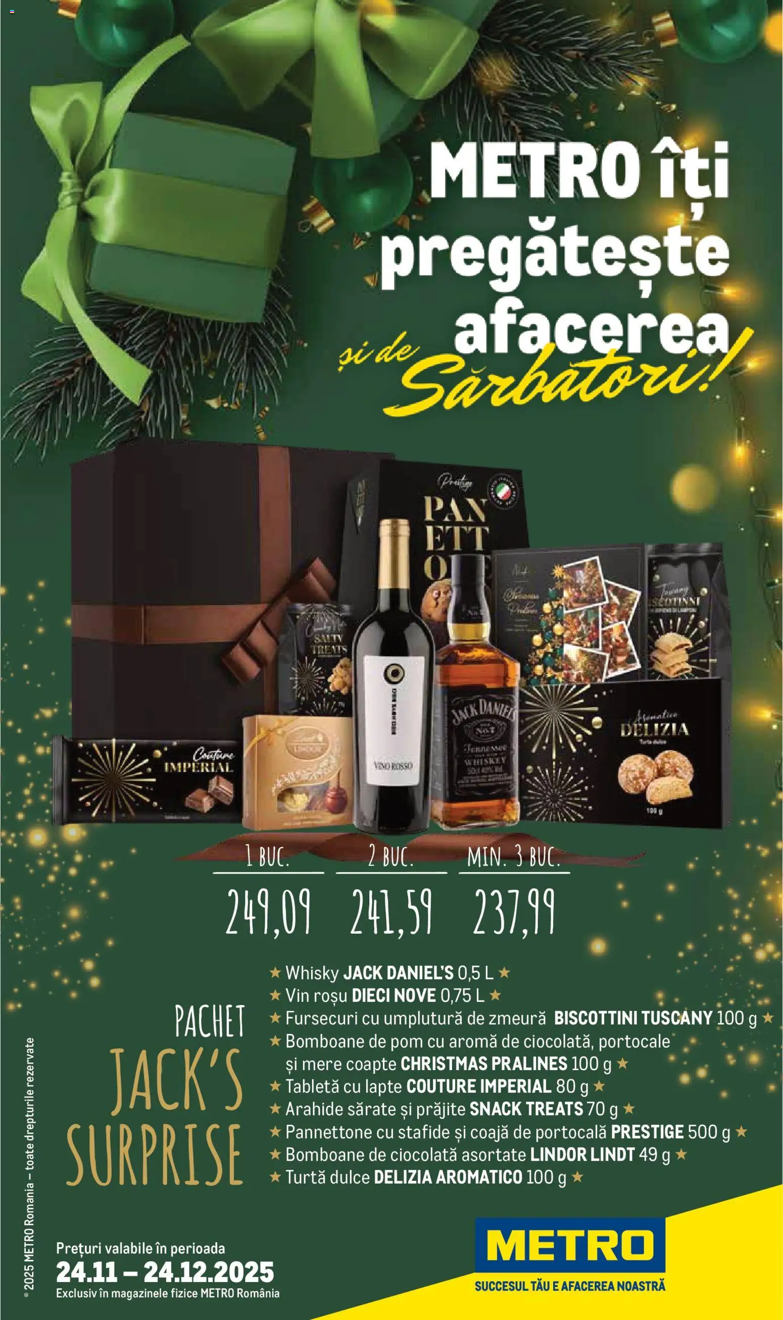 Metro catalog - Coșuri cadou pentru Crăciun - pagina 1- valabil de la 24.11.2025