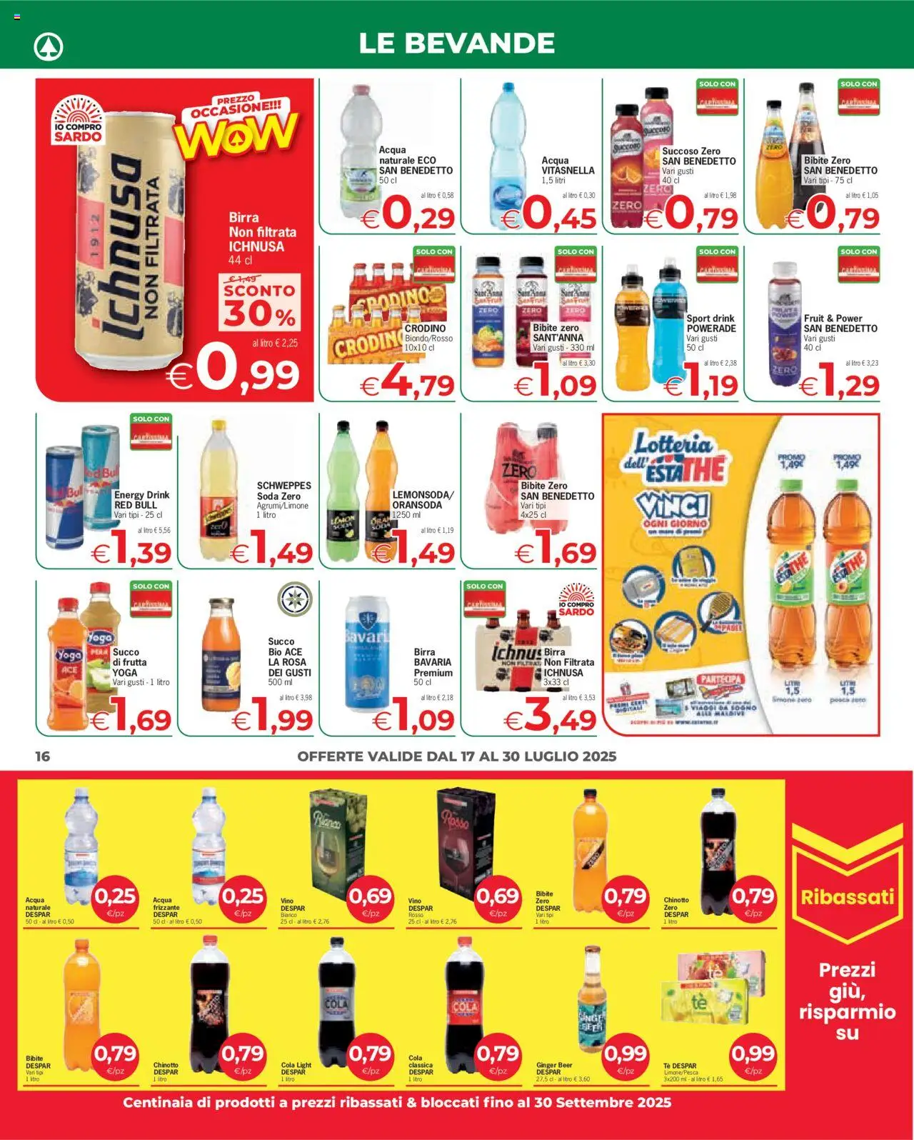 Volantino Eurospar	 - pagina 16 - valido dal 17/07/2025