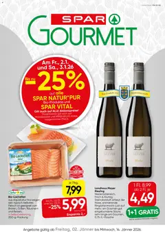 Vorschau SPAR Gourmet Flugblatt gültig ab 02.01.2026