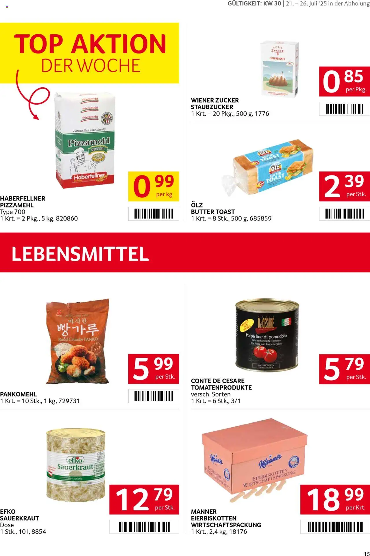 Transgourmet Flugblatt - Seite 15- gültig ab 20.07.2025