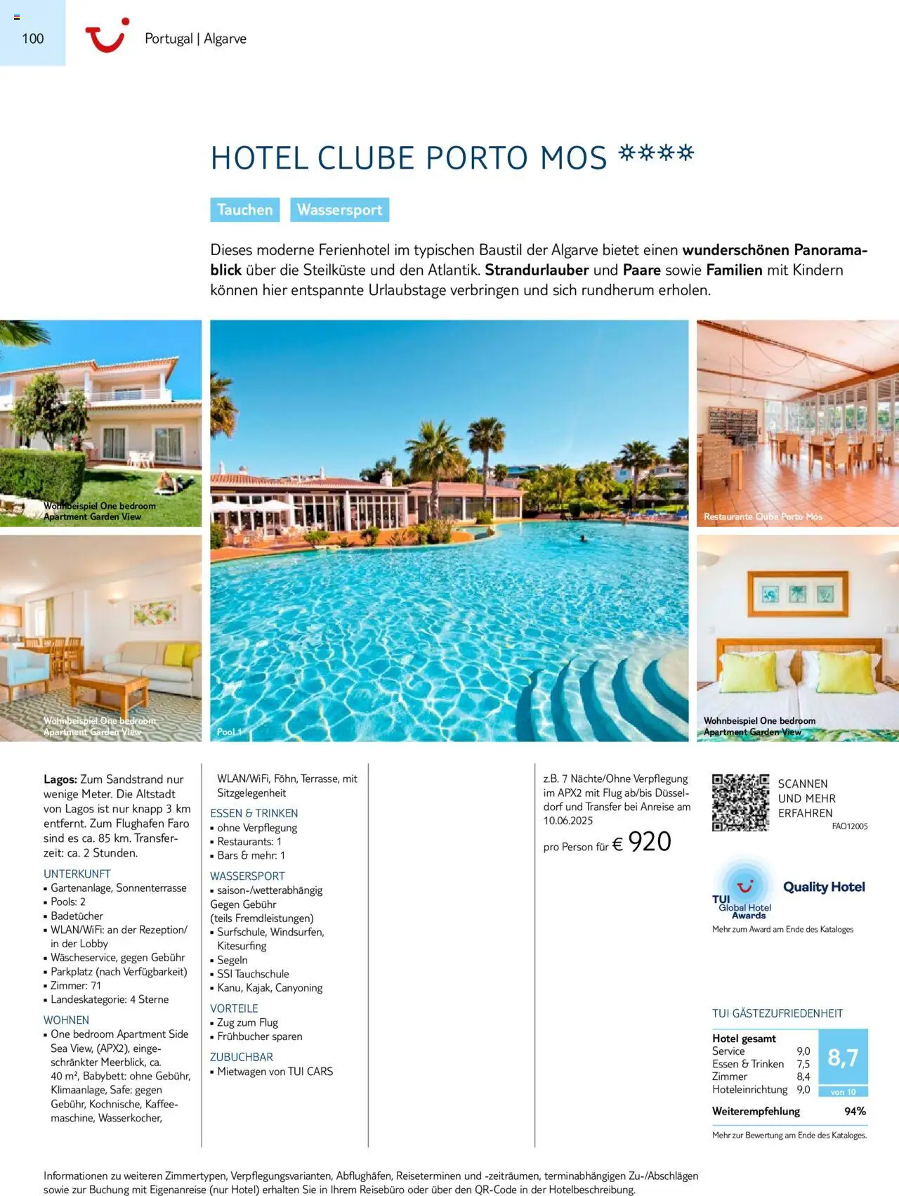 TUI  Südeuropa & Nordafrika 2025/26 - Seite 100 - gültig ab 01.01.2025