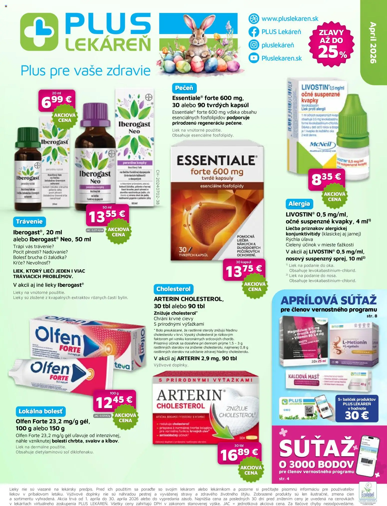 Plus lekáreň leták - strana 1- platný od 01.04.2026