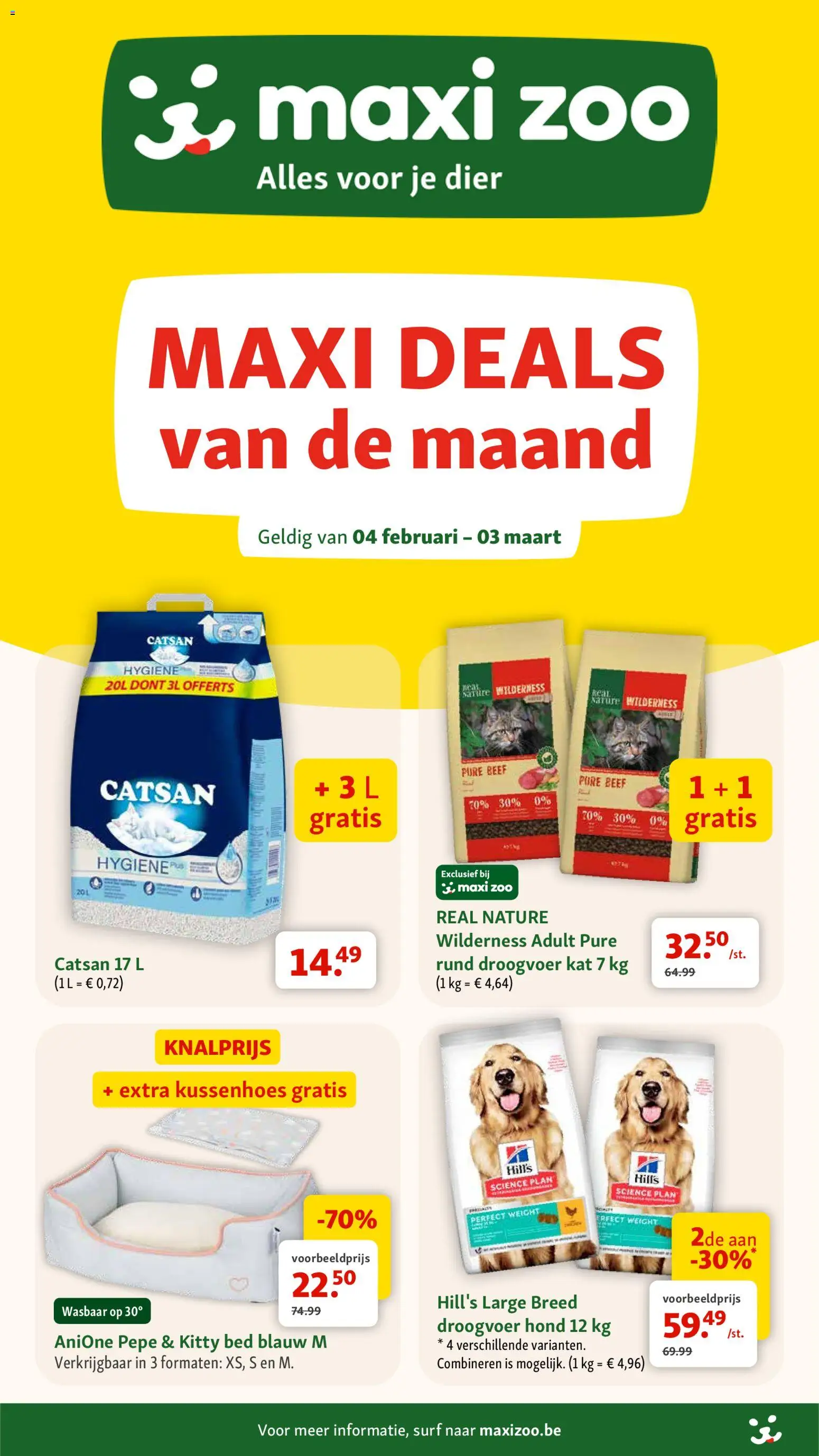 Maxi Zoo folder - pagina 1- geldig vanaf 04/02/2026
