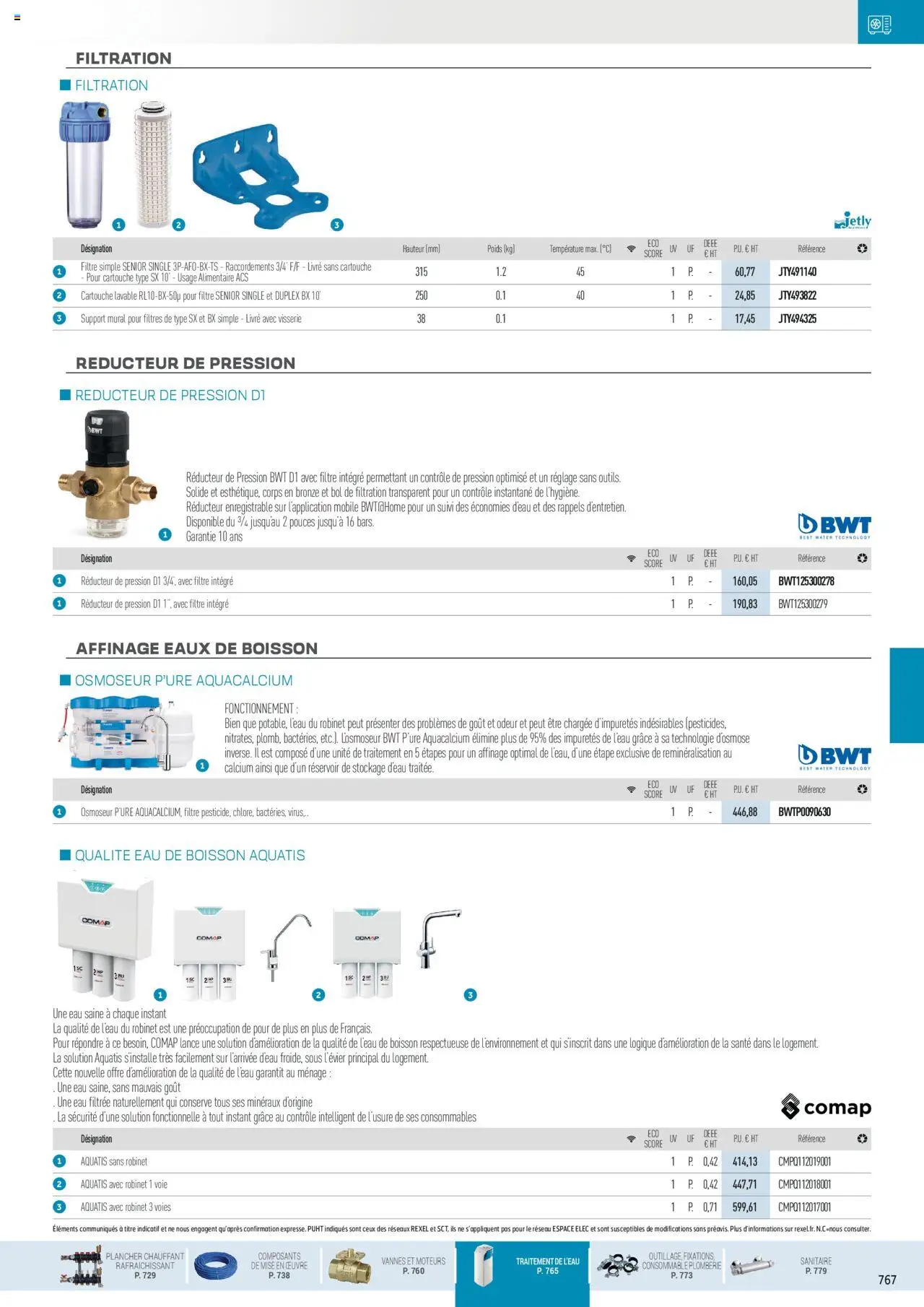 Rexel Chauffage Hydraulique, PAC Air-Eau, Plomberie et Sanitaire - page 109 - valable à partir du 01/12/2024