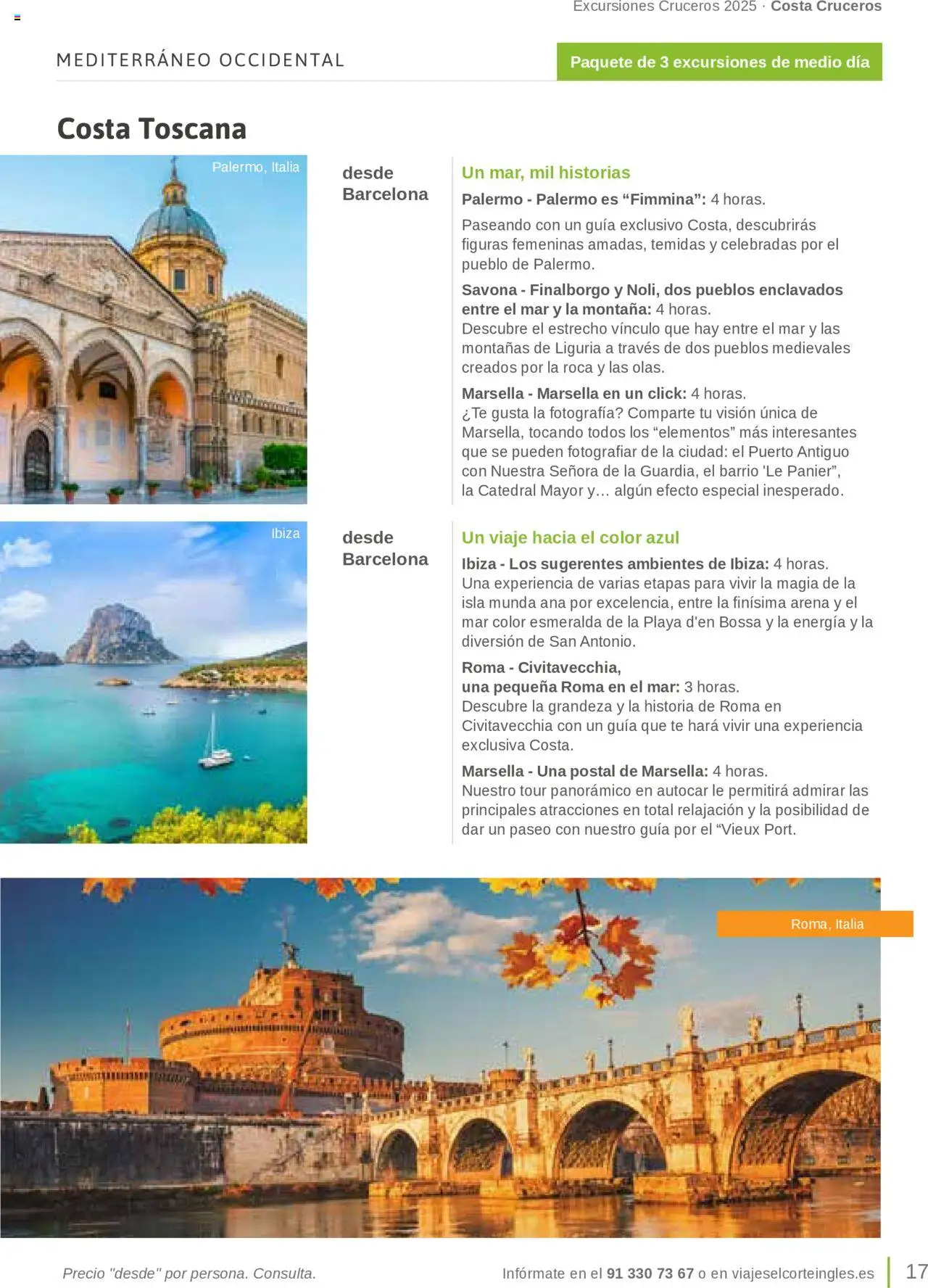 Viajes El Corte Inglés Excursiones Cruceros - Página de 17 - Válido desde 27/03/2025