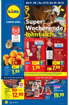Vorschau Lidl Aktionen gültig ab 26.12.2025