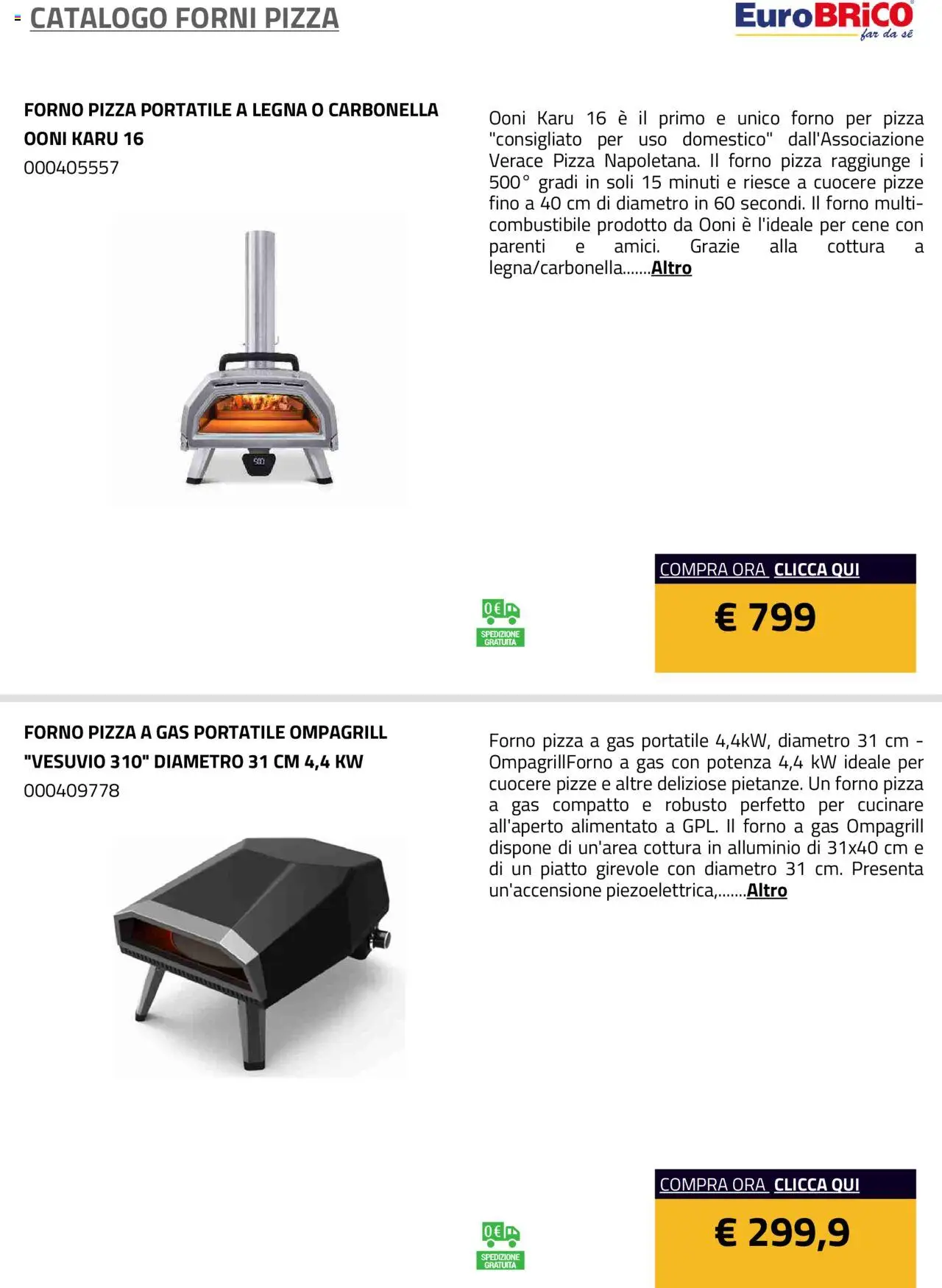 Eurobrico Forni Pizza catalogo - pagina 5 - valido dal 23/07/2025