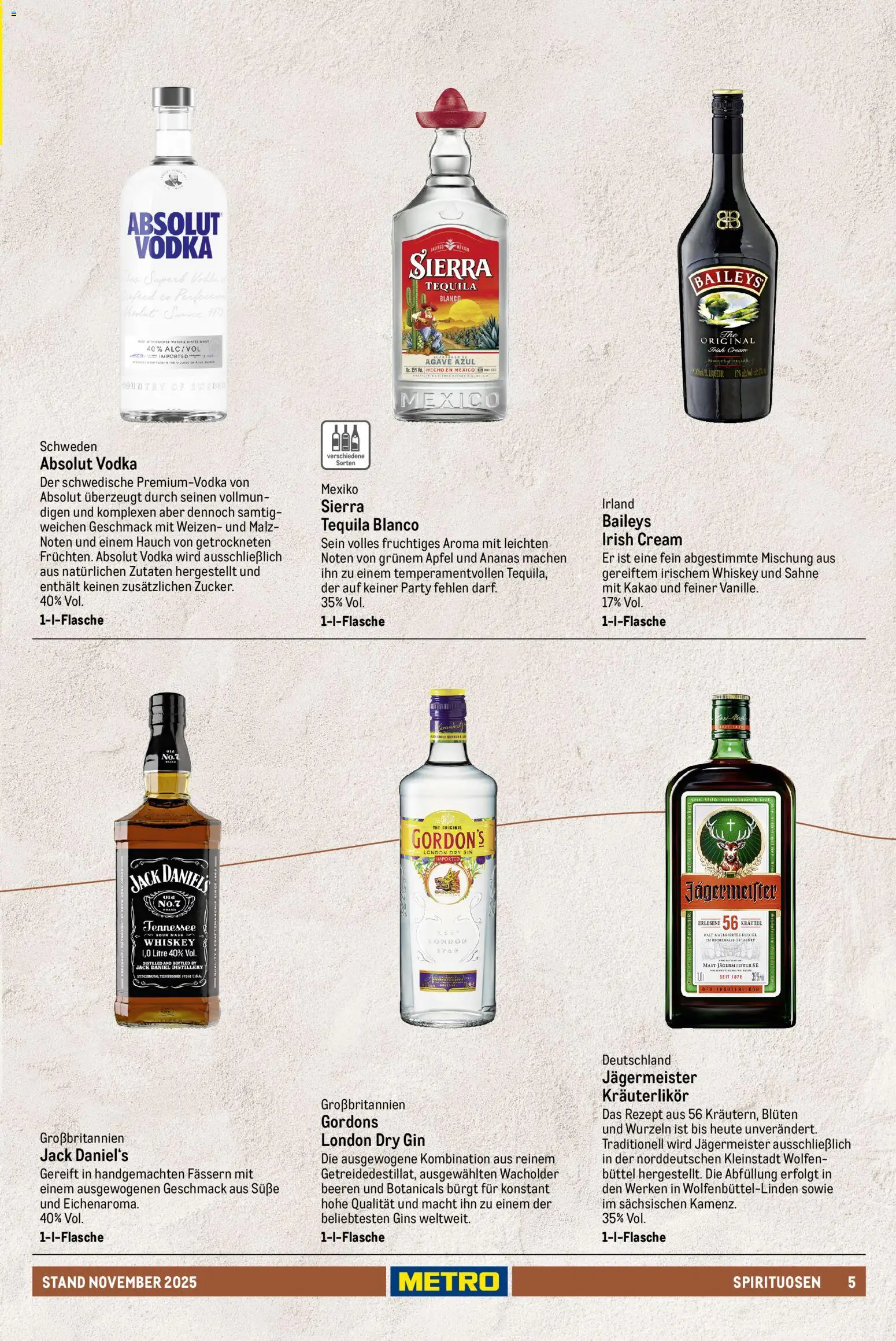 Metro - Spirituosen Sortiment - Seite 5 - gültig ab 01.12.2025