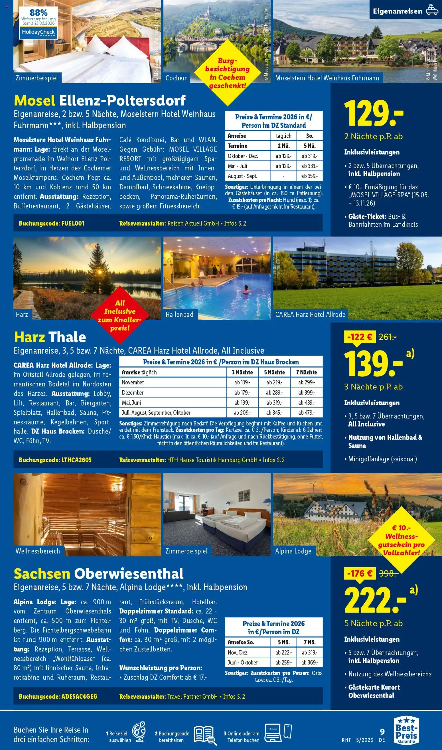 Lidl Reisen Prospekt 	 - Seite 9 - gültig ab 29.04.2026