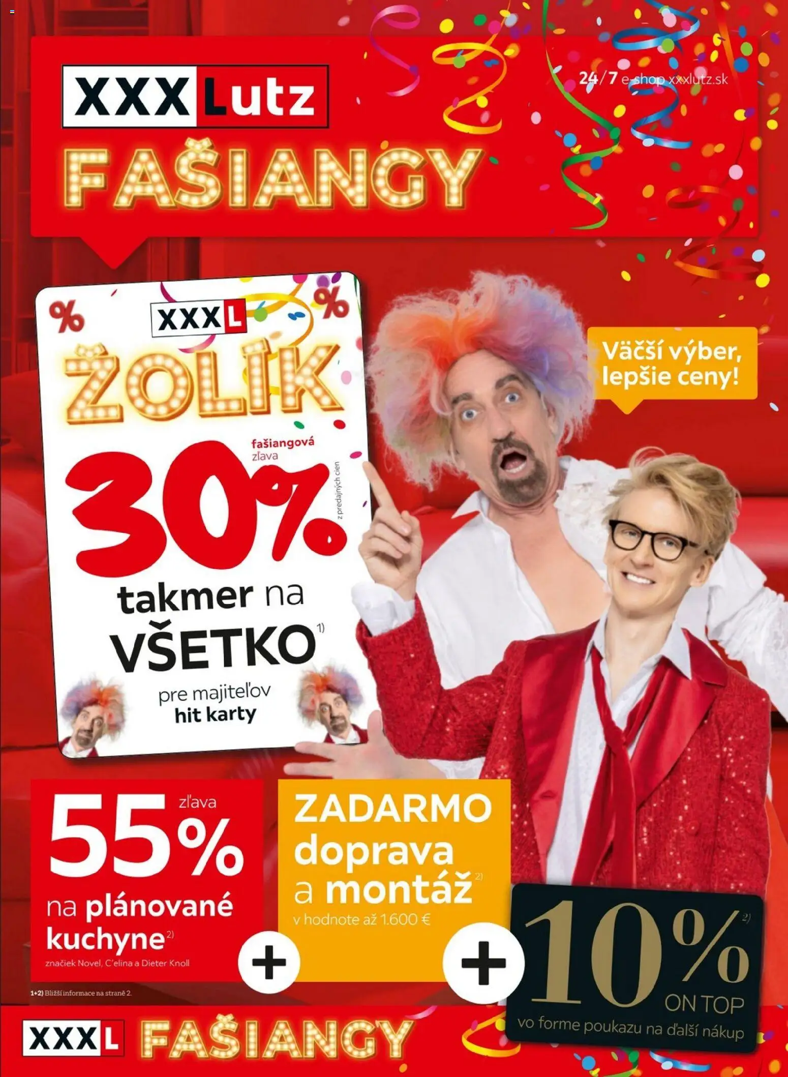XXXLutz zľava 30 % takmer na všetko - strana 1- platný od 09.02.2026