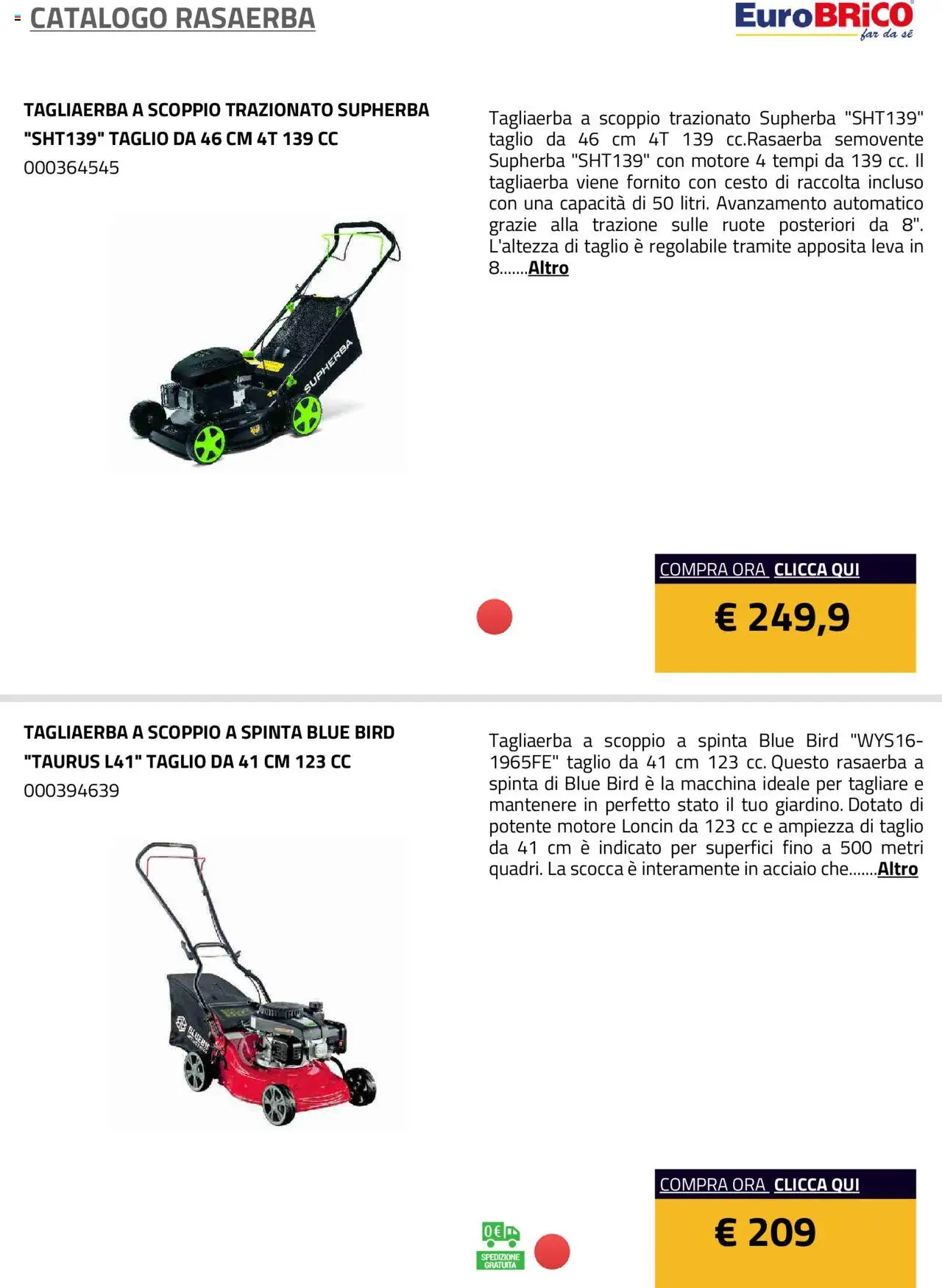 Eurobrico Rasaerba catalogo - pagina 20 - valido dal 23/07/2025