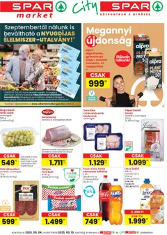 Előnézet Spar - City Spar szórólap érvényes 2025.09.04.-tól