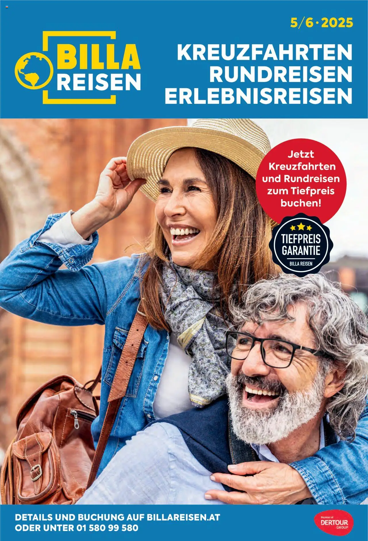 Billa Kreuzfahrten Rundreisen Erlebnisreisen 5/6 2025 - Seite 1- gültig ab 03.06.2025