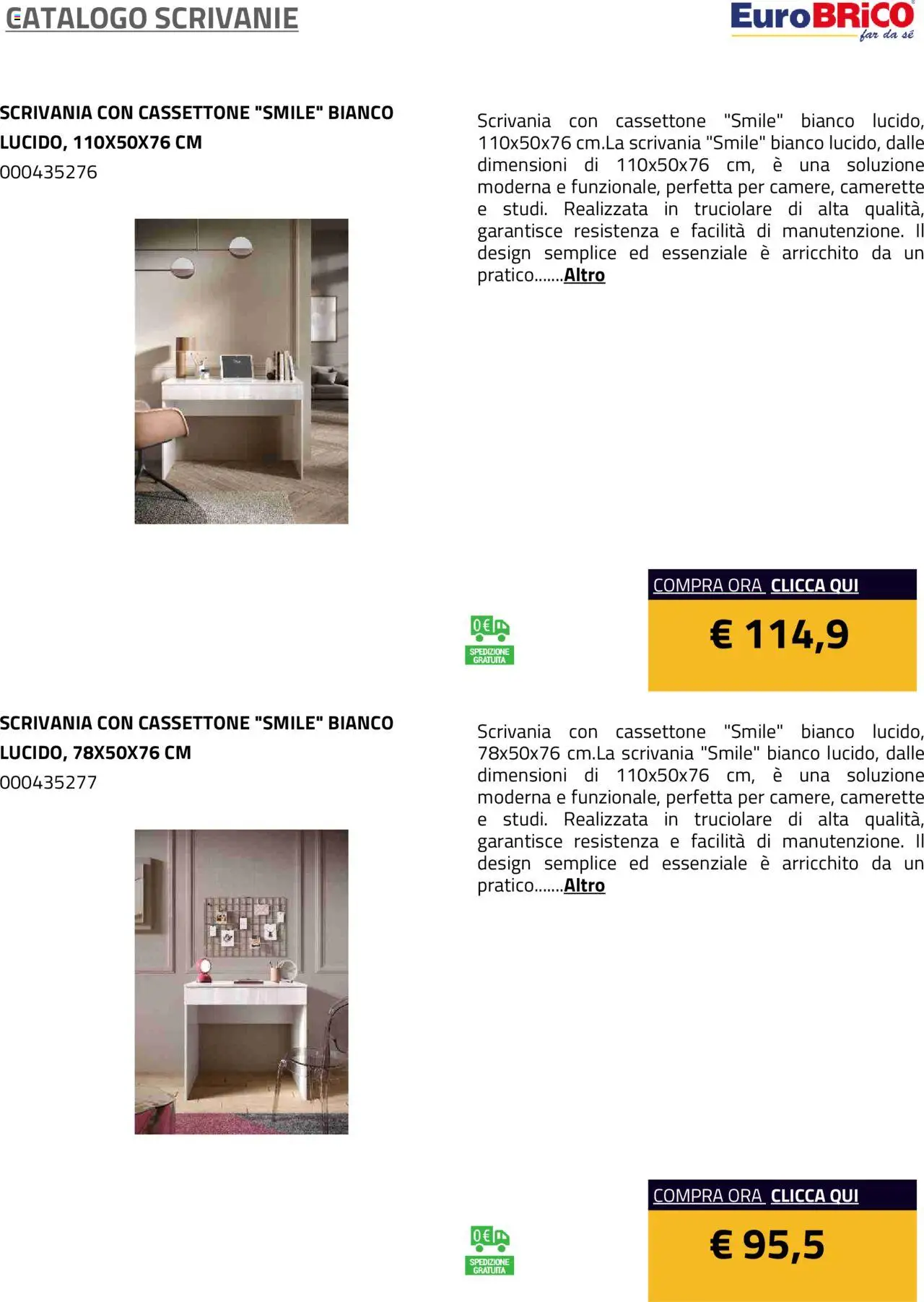 Eurobrico Scrivanie catalogo - pagina 22 - valido dal 23/07/2025