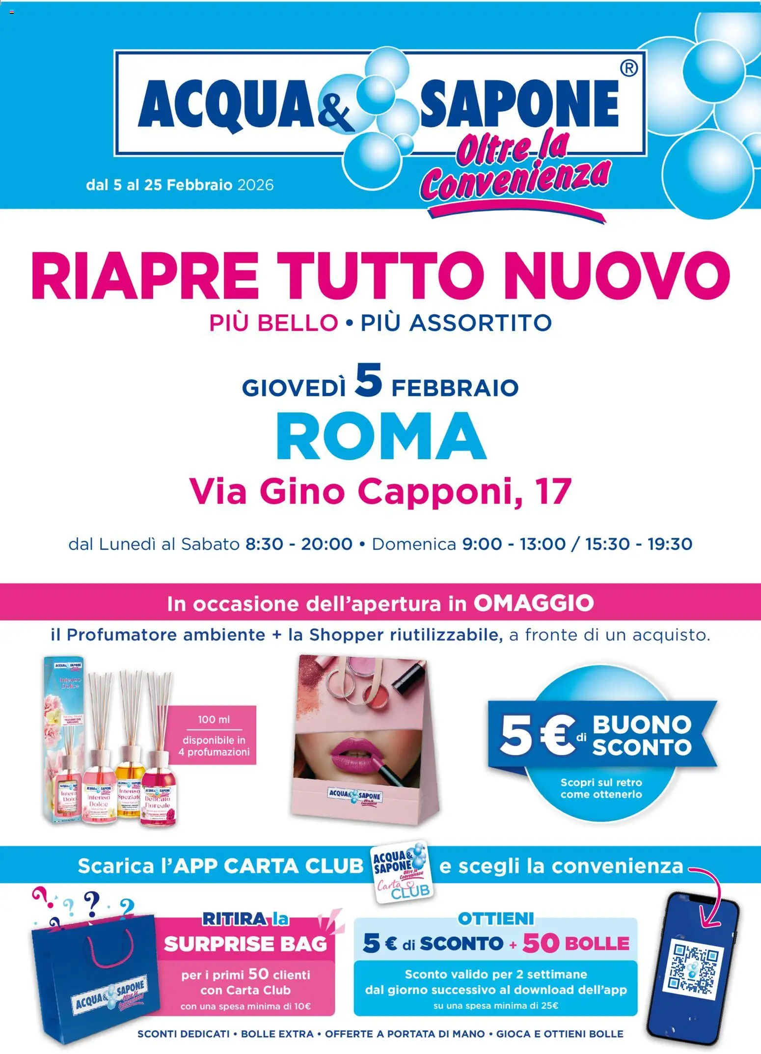 Acqua e Sapone Nuova Apertura - Roma catalogo - pagina 1 - valido dal 05/02/2026