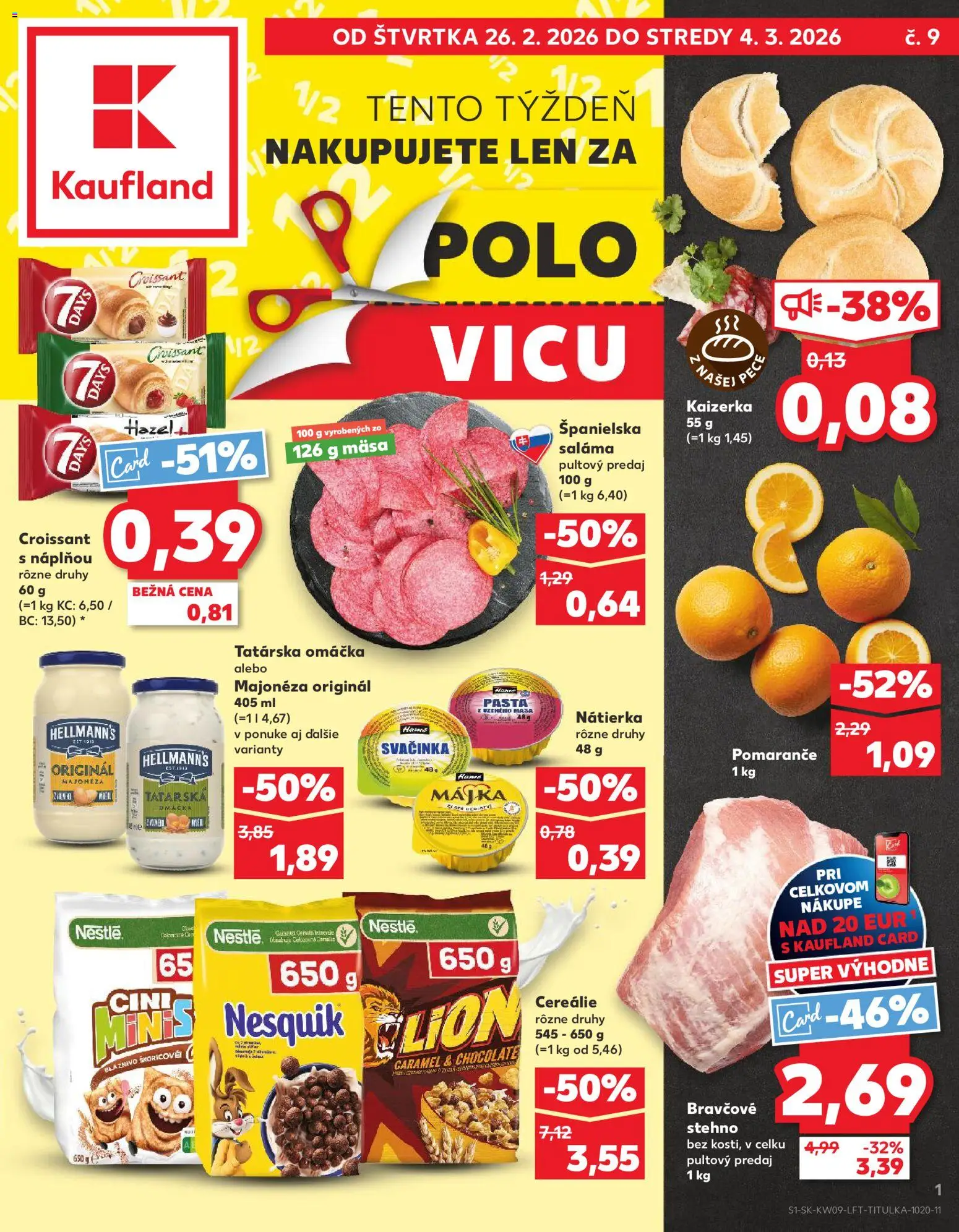 Kaufland Košice-OC Galéria - strana 1- platný od 26.02.2026