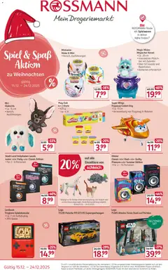 Vorschau Rossmann Spiel & Spaß Aktion zu Weihnachten gültig ab 15.12.2025