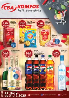 CBA Komfos leták platný od 15.12.2025