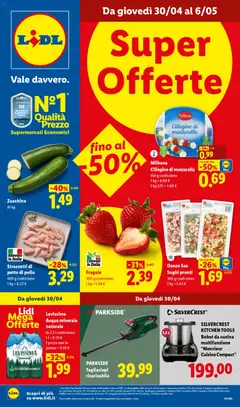 Anteprima Lidl volantino valida dal 30/04/2026