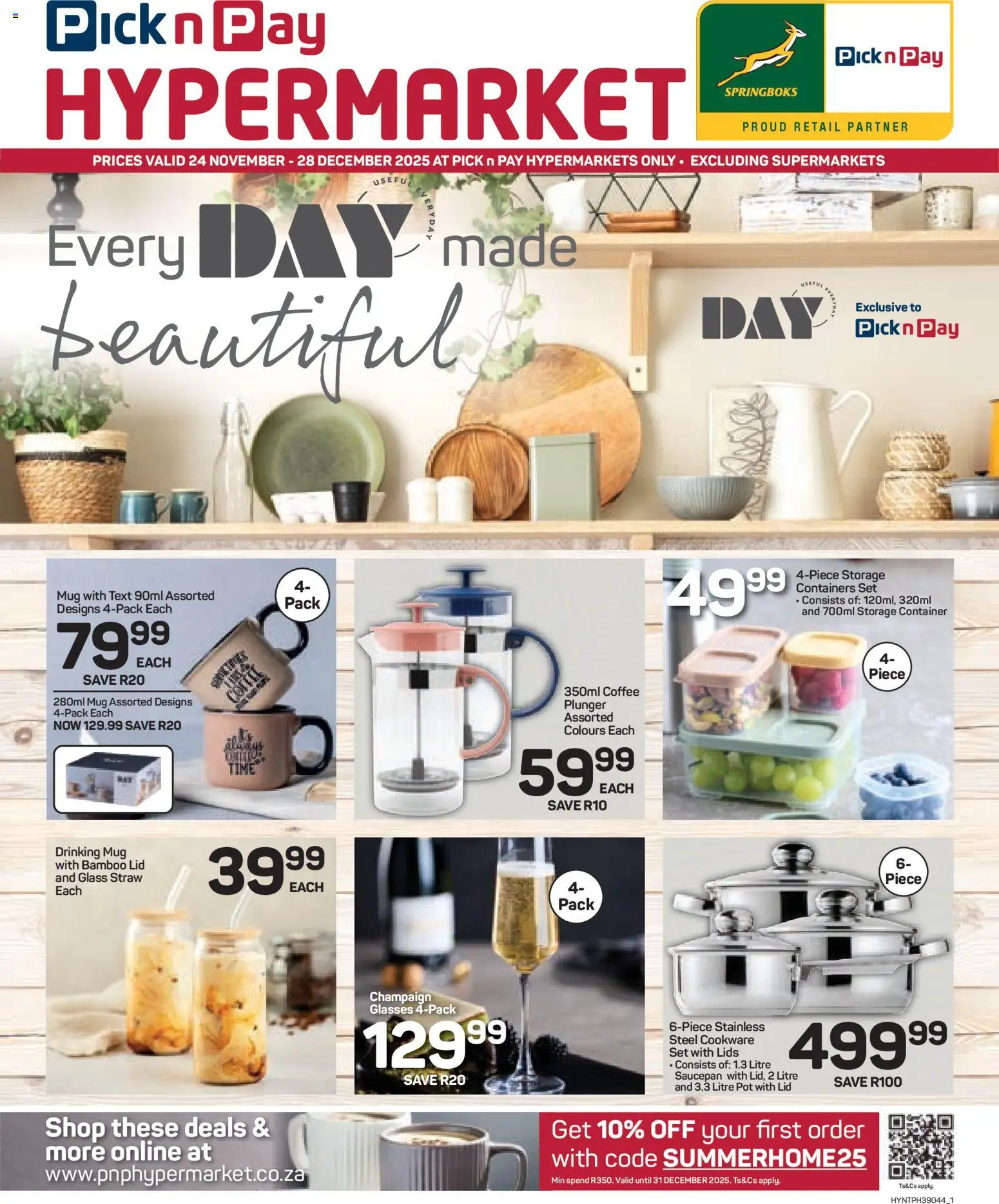 Pick n Pay - DAY Range Specials - page 1- valid from 24/11/2025