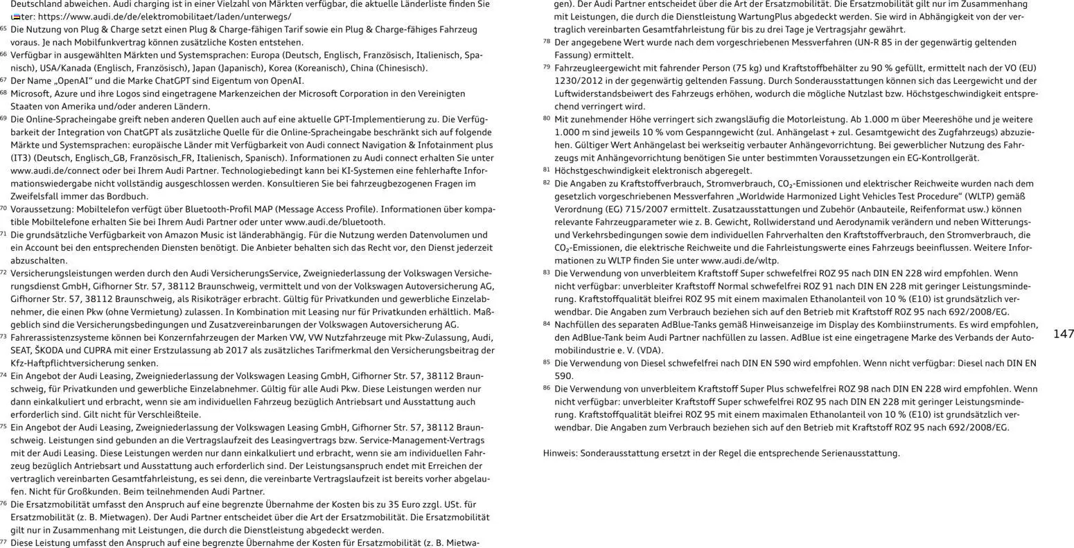 Audi Q7 - Seite 147 - gültig ab 28.10.2025