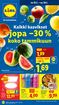 Esikatselu Lidl tarjoukset voimassa alkaen 15/01/2026