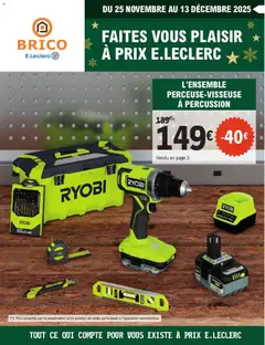 Aperçu Brico E.Leclerc catalogue valable à partir du 25/11/2025