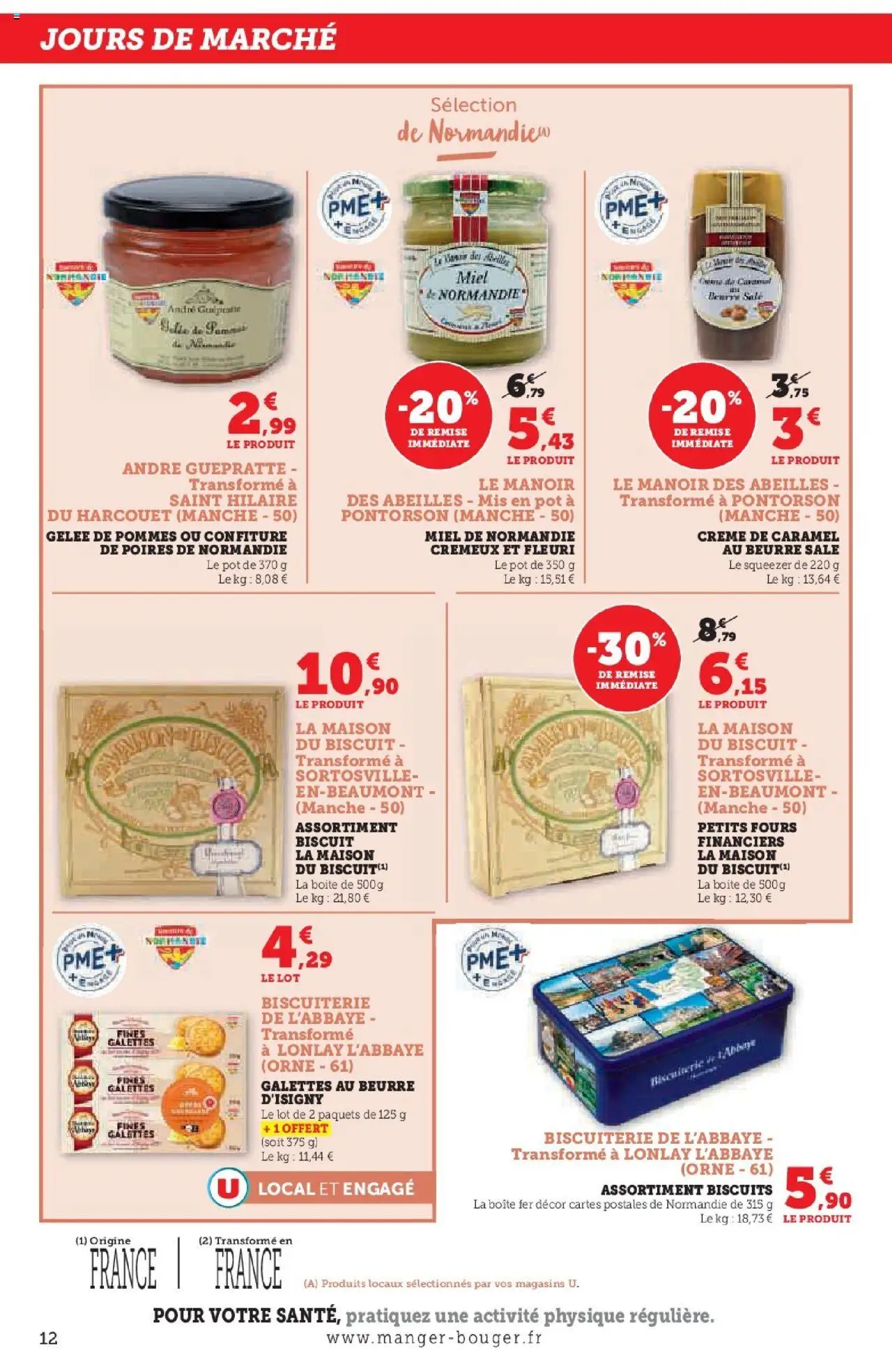 U Express - Engagés pour soutenir nos partenaires locaux Normandie - page 12 - valable à partir du 08/07/2025