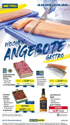 Vorschau Metro Wochen-Angebote Gastro gültig ab 18.08.2025