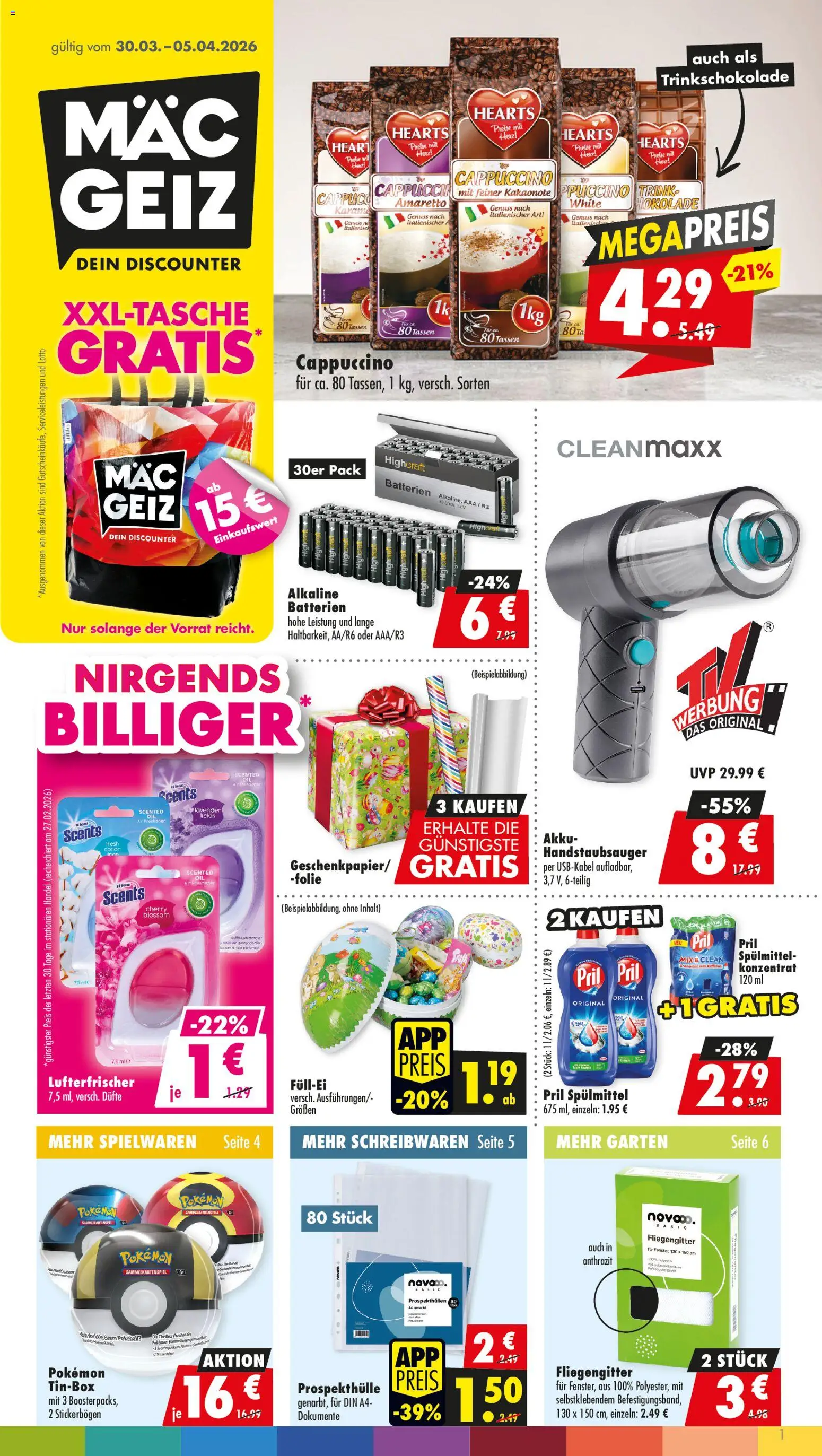 Mäc Geiz Prospekt 	 - Seite 1 - gültig ab 30.03.2026
