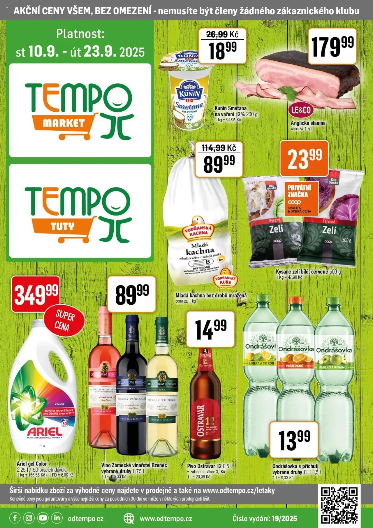 Tempo leták - strana 1- platný od 10.09.2025